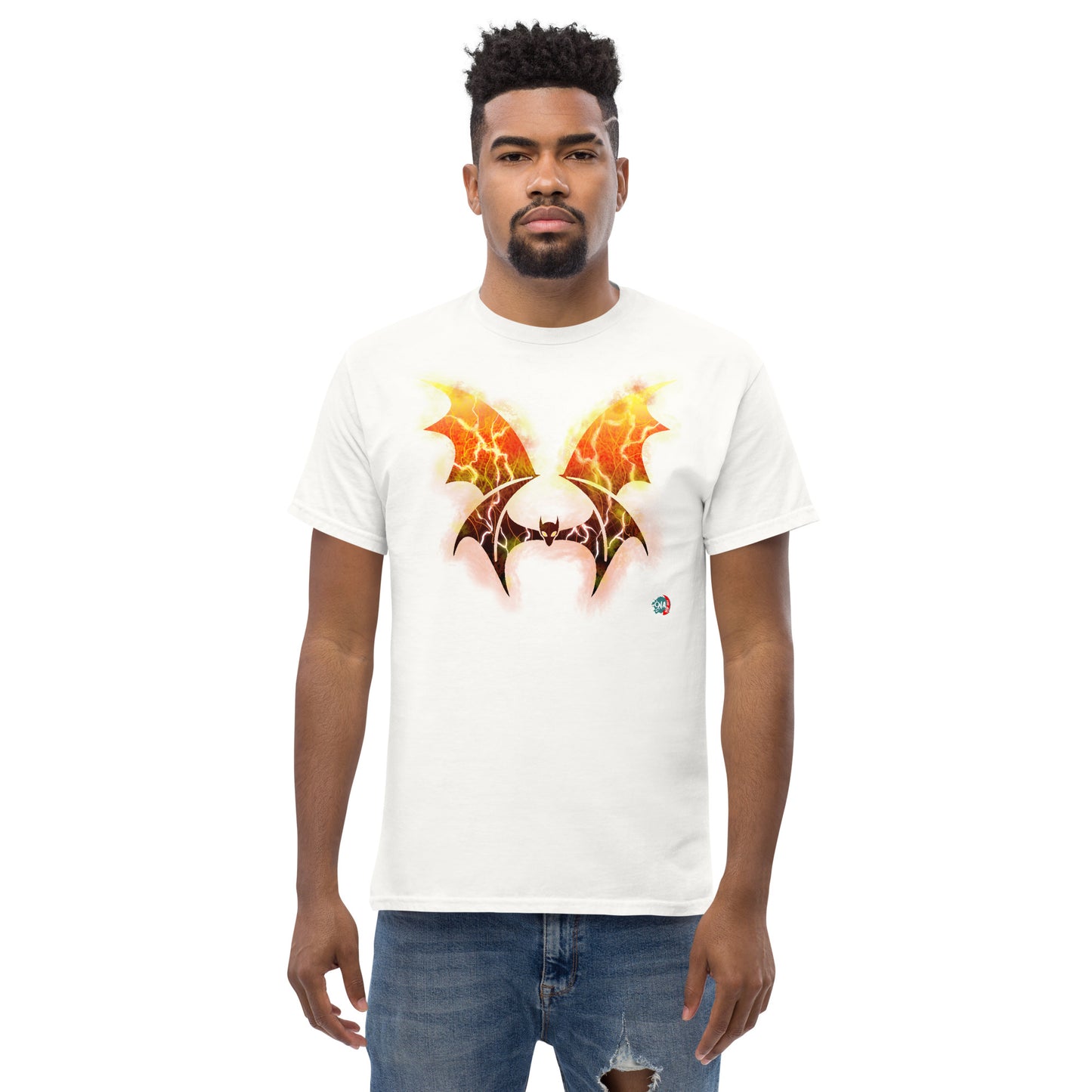 Bat Doodle Elemental Series: Fire - 9ja Pop Art Custom T-Shirt/Wearable Art Store