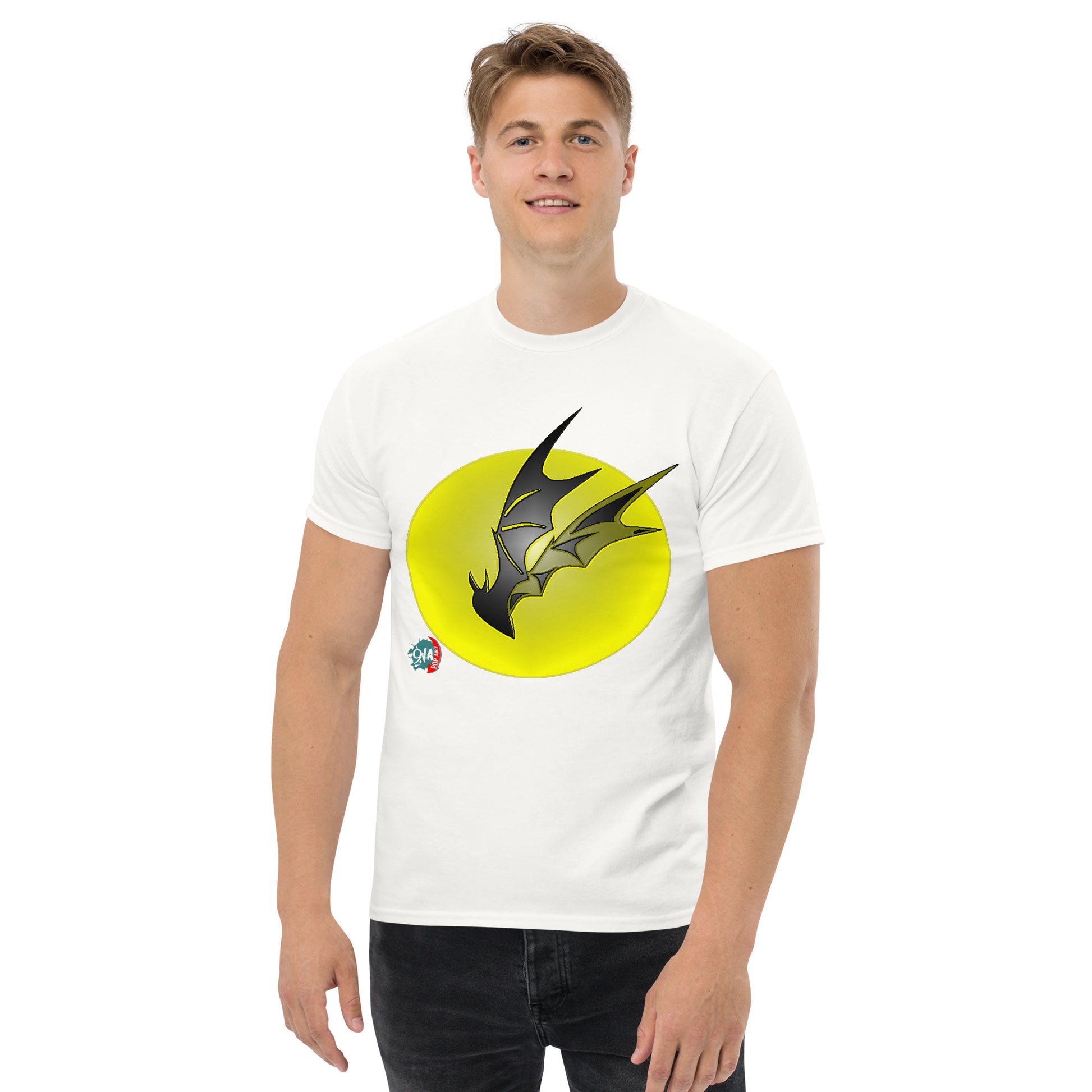 Bat Doodle Full Moon - 9ja Pop Art Custom T-Shirt/Wearable Art Store