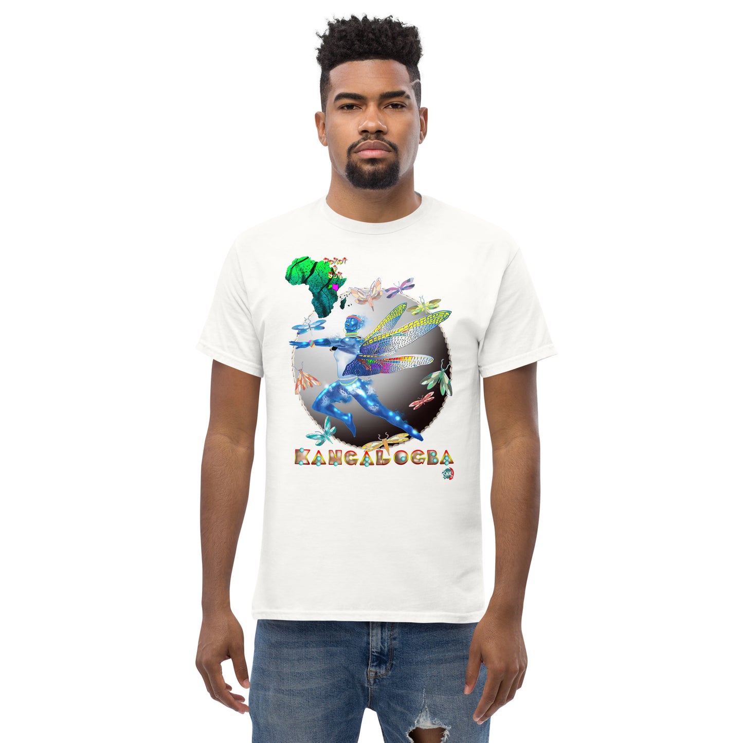 Men's Afrikkan Pantheon Kangalogba - 9ja Pop Art Custom T-Shirt/Wearable Art Store