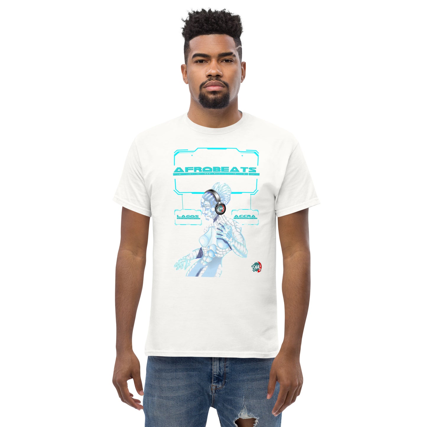 Men's Cyber Dancer Afrobeats design - 9ja Pop Art Custom T-Shirt/Wearable Art Store