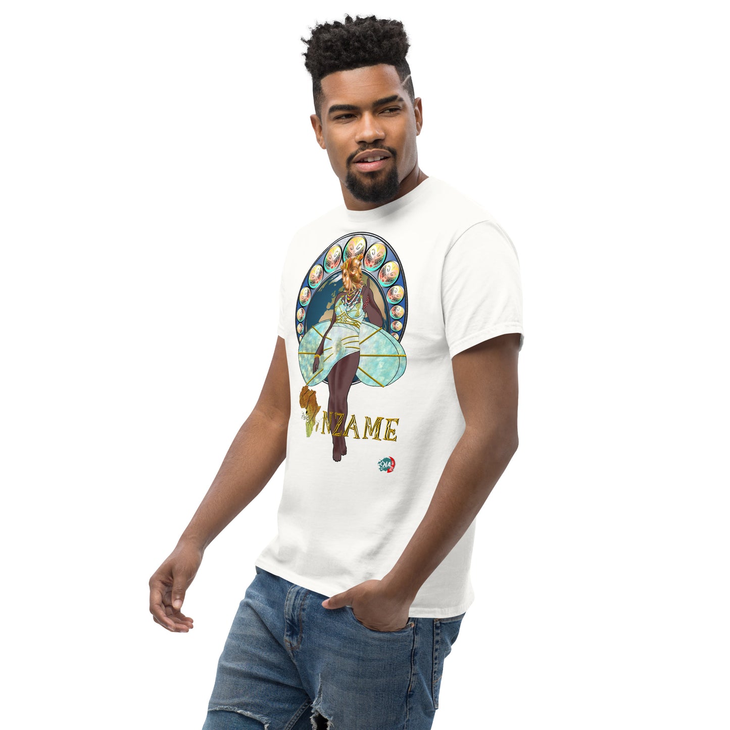 Men's Afrikkan Pantheon (African Gods) Nzame graphic t-shirt