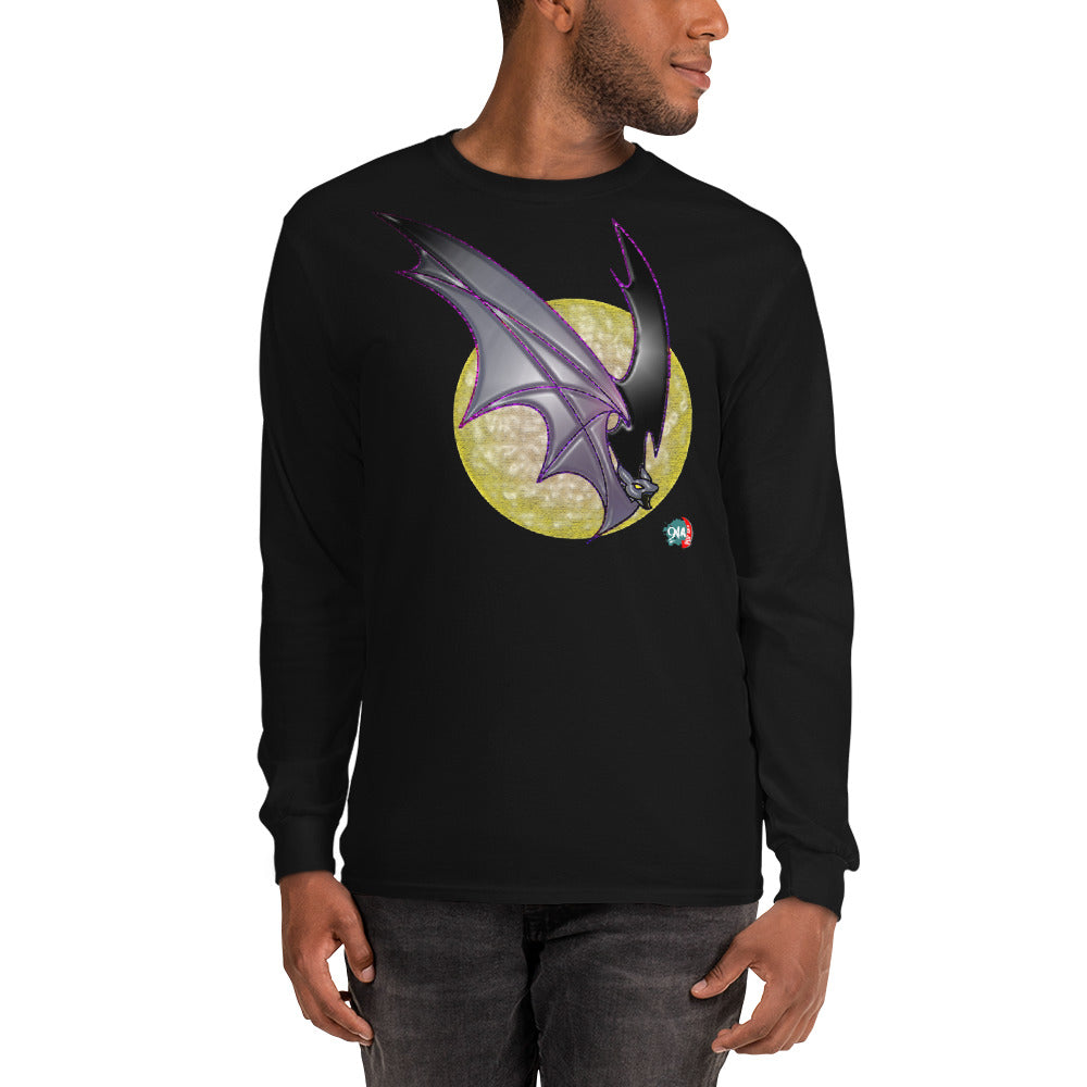 Bat Doodle Bad Moon Long Sleeve Shirt - 9ja Pop Art Custom T-Shirt/Wearable Art Store