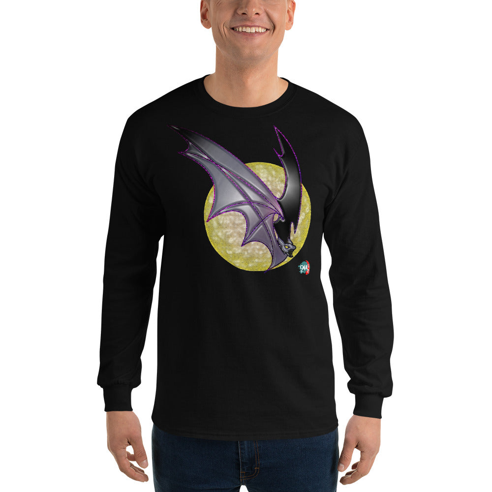 Bat Doodle Bad Moon Long Sleeve Shirt - 9ja Pop Art Custom T-Shirt/Wearable Art Store