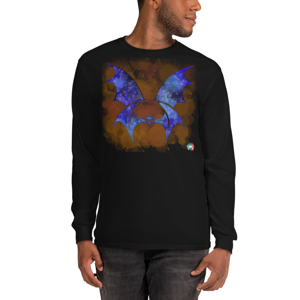 Bat Doodle Elemental Series: Wind Long Sleeve Shirt - 9ja Pop Art Custom T-Shirt/Wearable Art Store