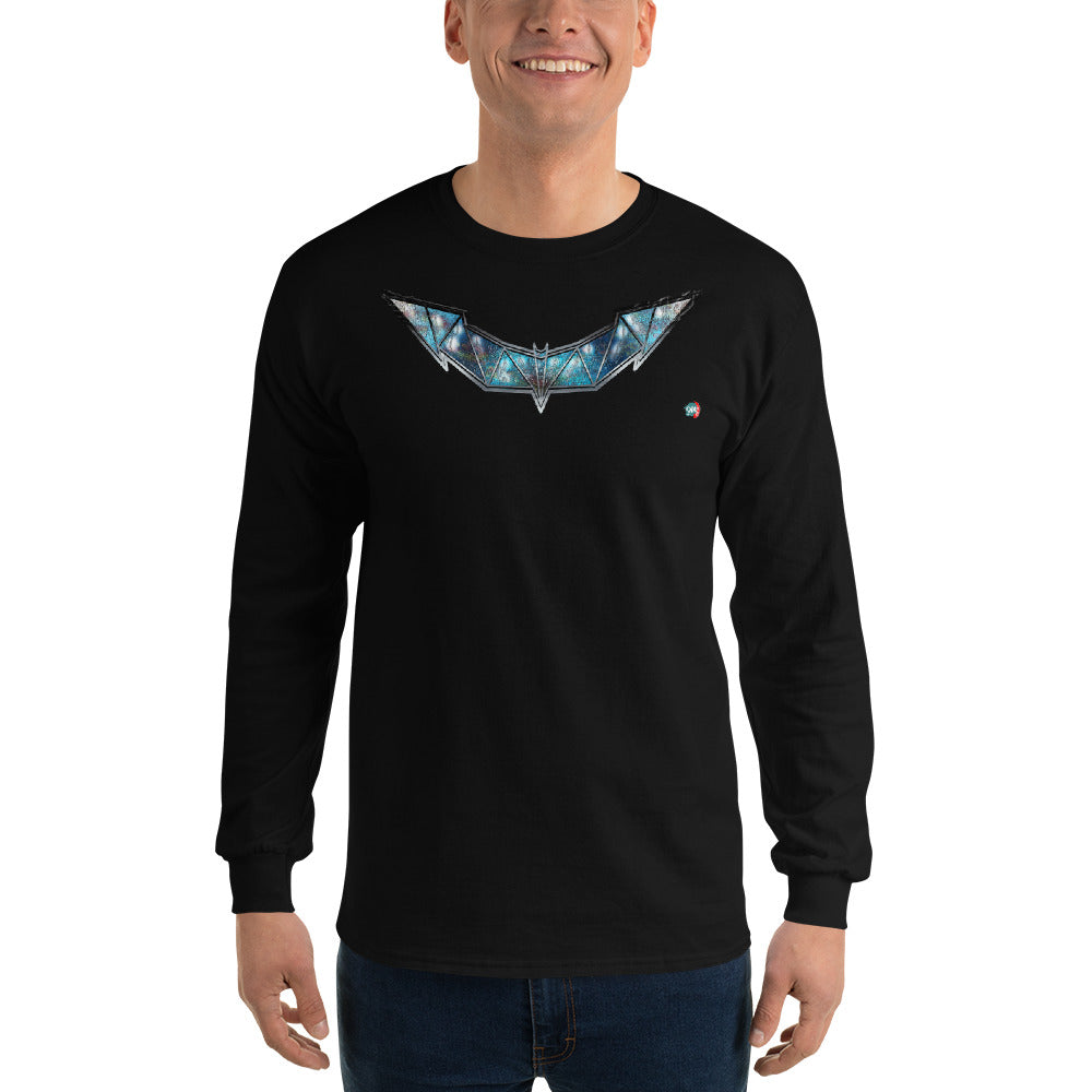 Bat Doodle Metal Series: Azurite Long Sleeve Shirt - 9ja Pop Art Custom T-Shirt/Wearable Art Store