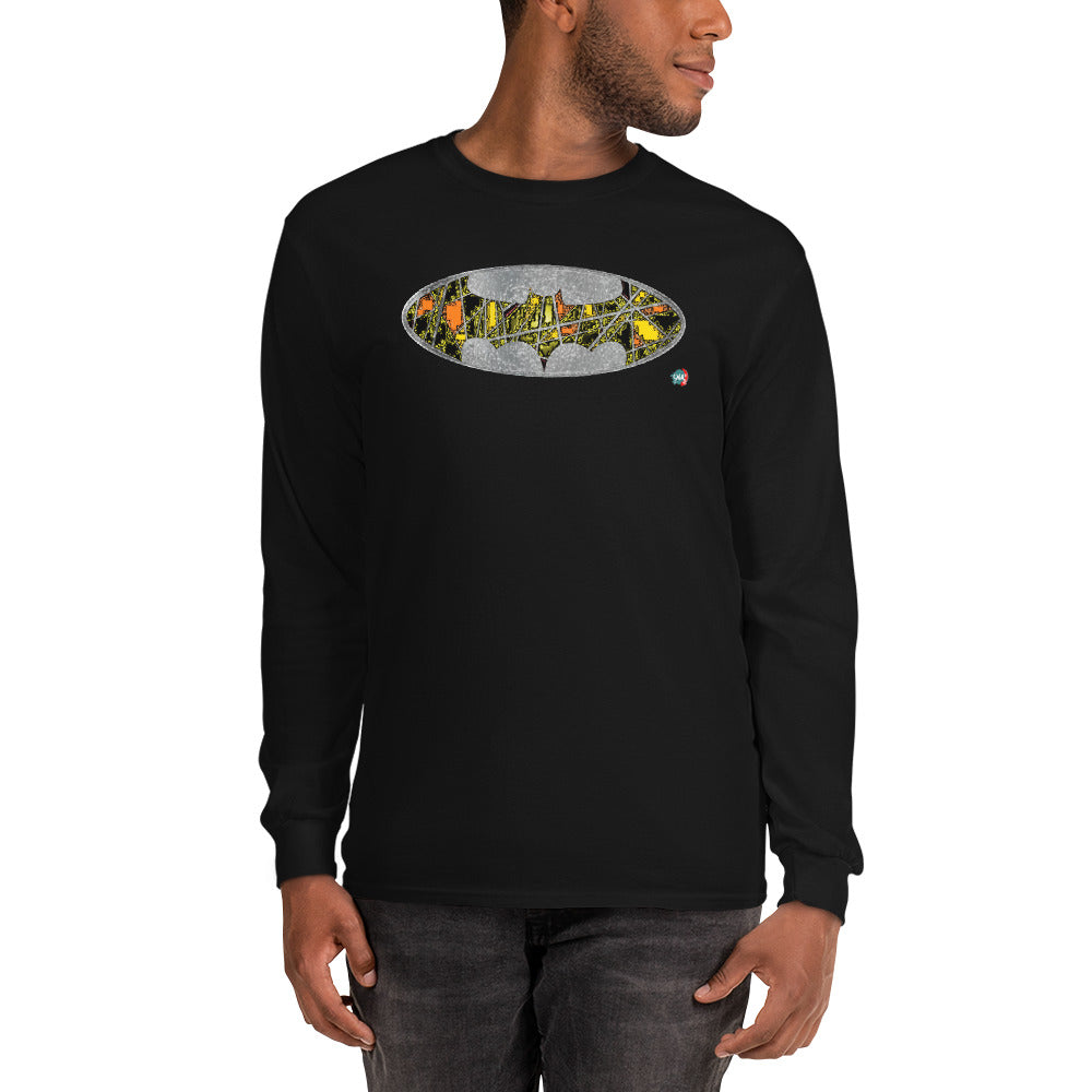 Bat Doodle Surrealism Long Sleeve Shirt - 9ja Pop Art Custom T-Shirt/Wearable Art Store