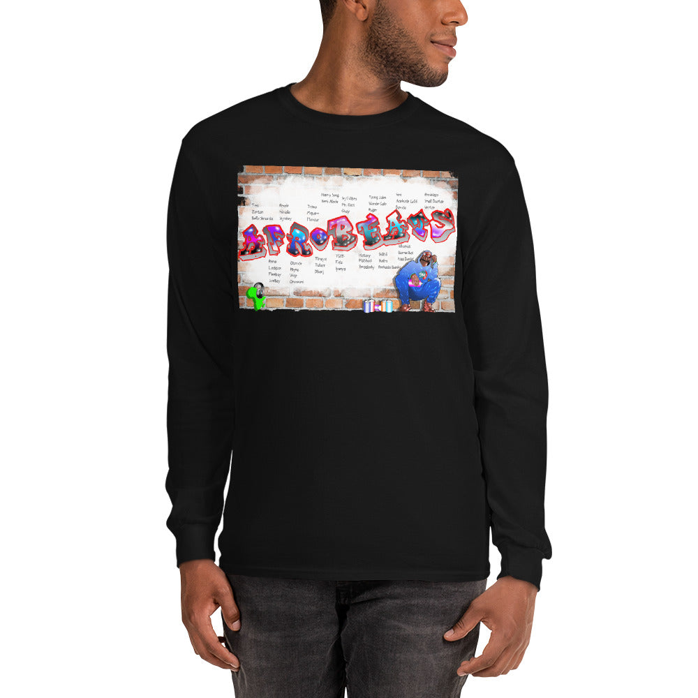 Graffiti Afrobeats Long Sleeve Shirt - 9ja Pop Art Custom T-Shirt/Wearable Art Store