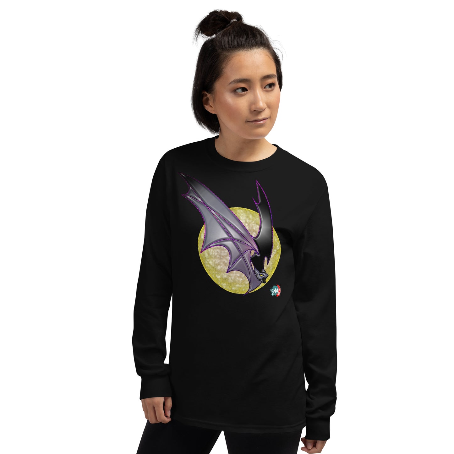 Bat Doodle Bad Moon Long Sleeve Shirt - 9ja Pop Art Custom T-Shirt/Wearable Art Store