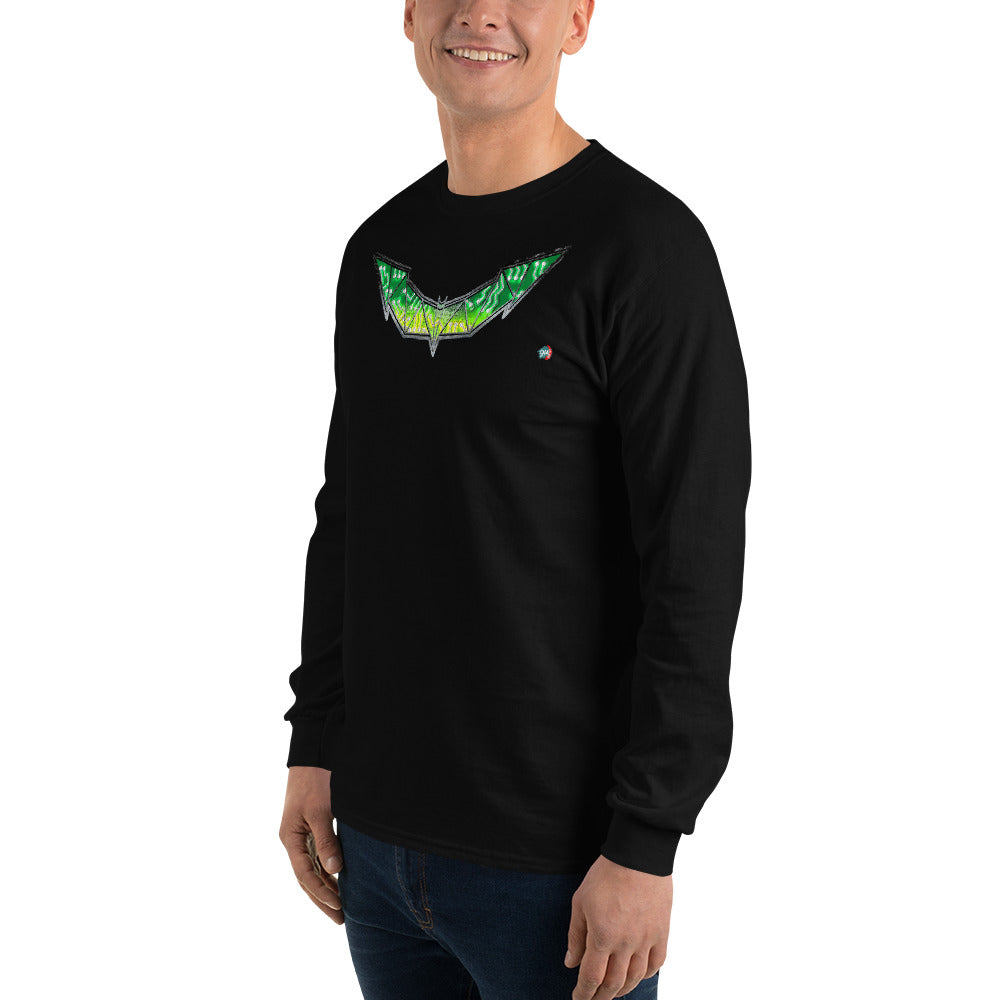 Bat Doodle Metal Series: Malachite Long Sleeve Shirt - 9ja Pop Art Custom T-Shirt/Wearable Art Store