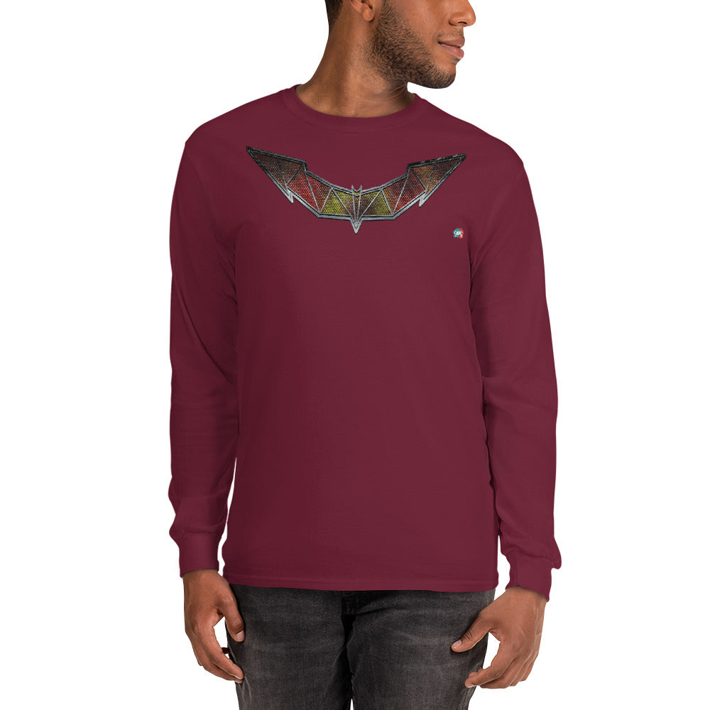 Bat Doodle Metal Series: Iron Long Sleeve Shirt - 9ja Pop Art Custom T-Shirt/Wearable Art Store