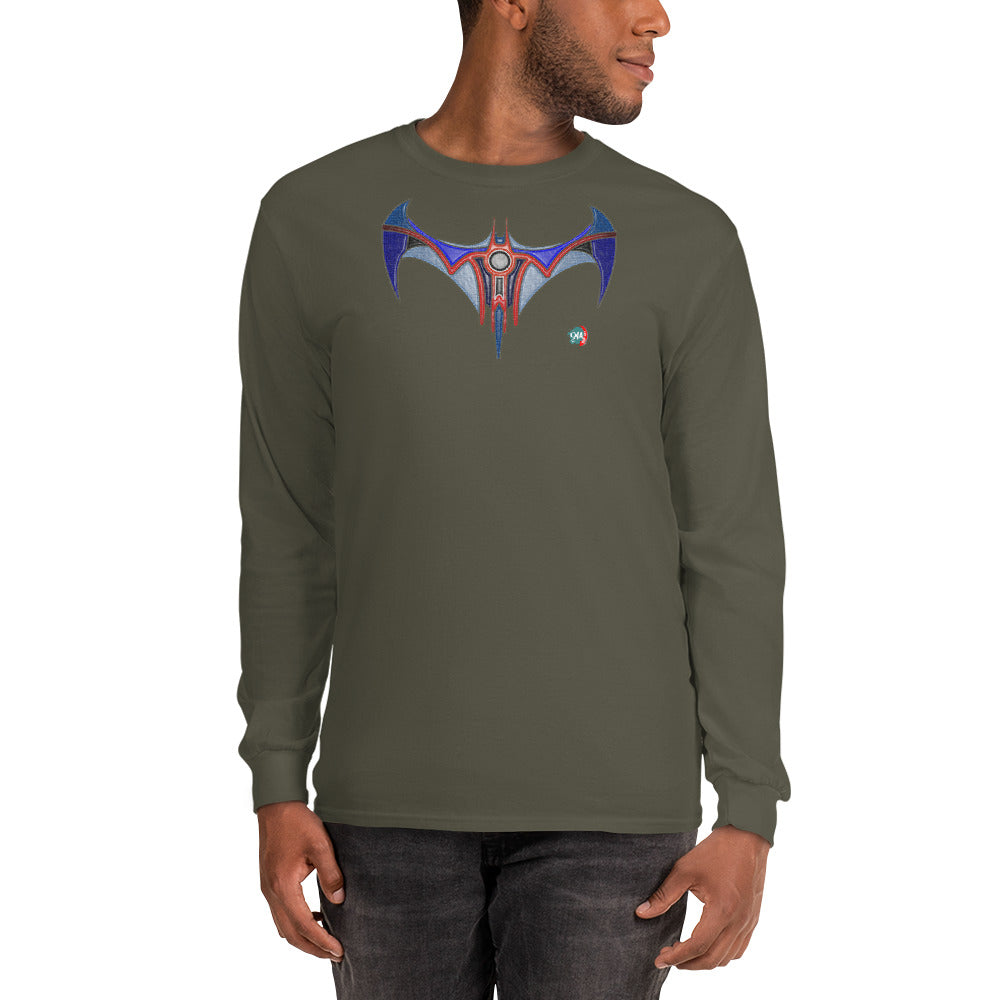 Bat Doodle Air Strike Long Sleeve Shirt - 9ja Pop Art Custom T-Shirt/Wearable Art Store