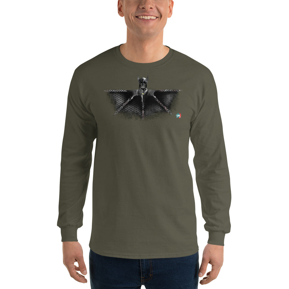 Bat Doodle Medieval Long Sleeve Shirt - 9ja Pop Art Custom T-Shirt/Wearable Art Store