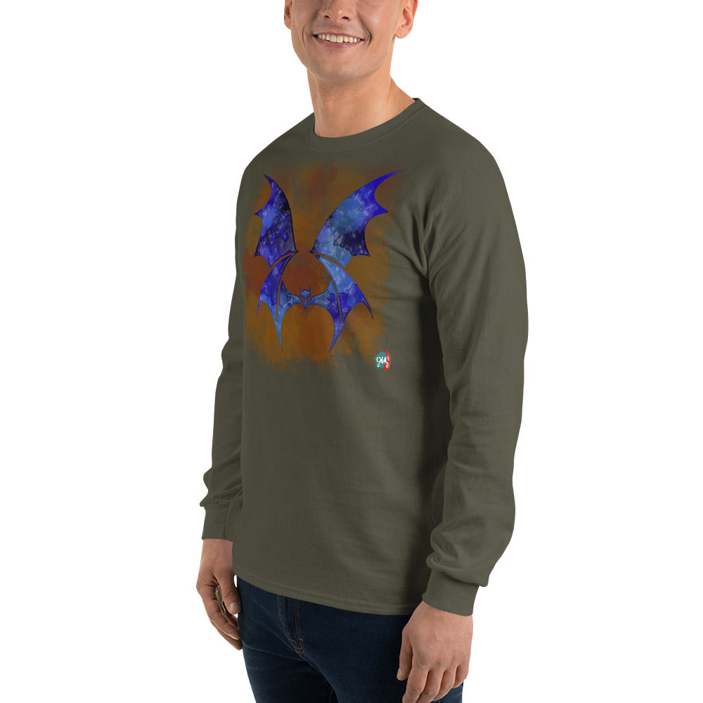 Bat Doodle Elemental Series: Wind Long Sleeve Shirt - 9ja Pop Art Custom T-Shirt/Wearable Art Store