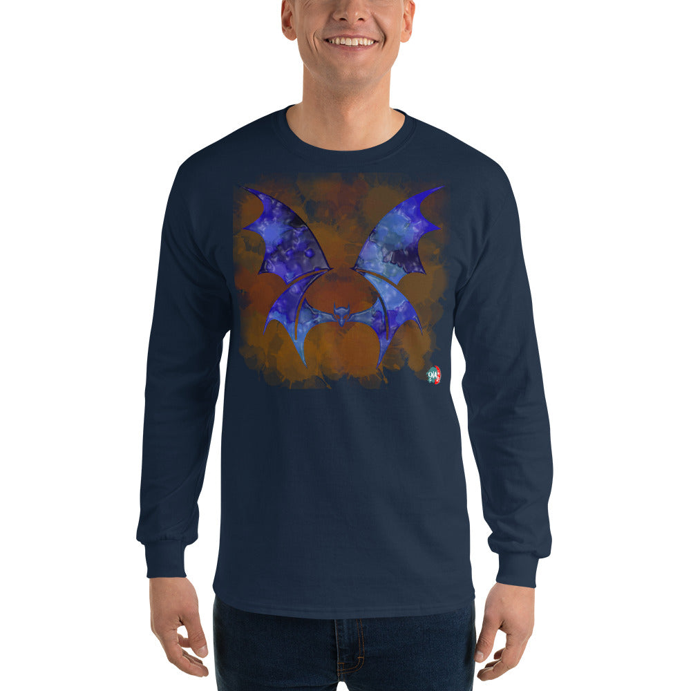 Bat Doodle Elemental Series: Wind Long Sleeve Shirt - 9ja Pop Art Custom T-Shirt/Wearable Art Store