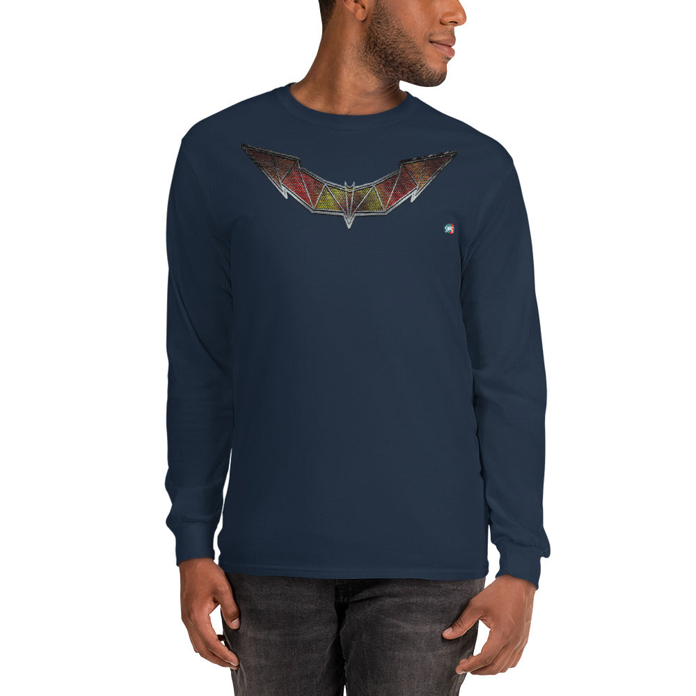 Bat Doodle Metal Series: Iron Long Sleeve Shirt - 9ja Pop Art Custom T-Shirt/Wearable Art Store