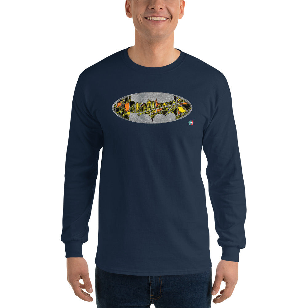 Bat Doodle Surrealism Long Sleeve Shirt - 9ja Pop Art Custom T-Shirt/Wearable Art Store