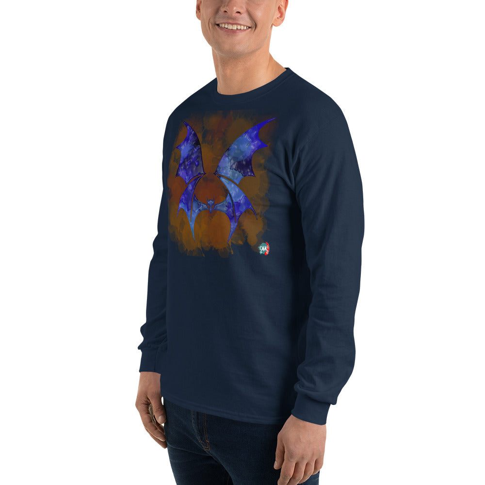 Bat Doodle Elemental Series: Wind Long Sleeve Shirt - 9ja Pop Art Custom T-Shirt/Wearable Art Store