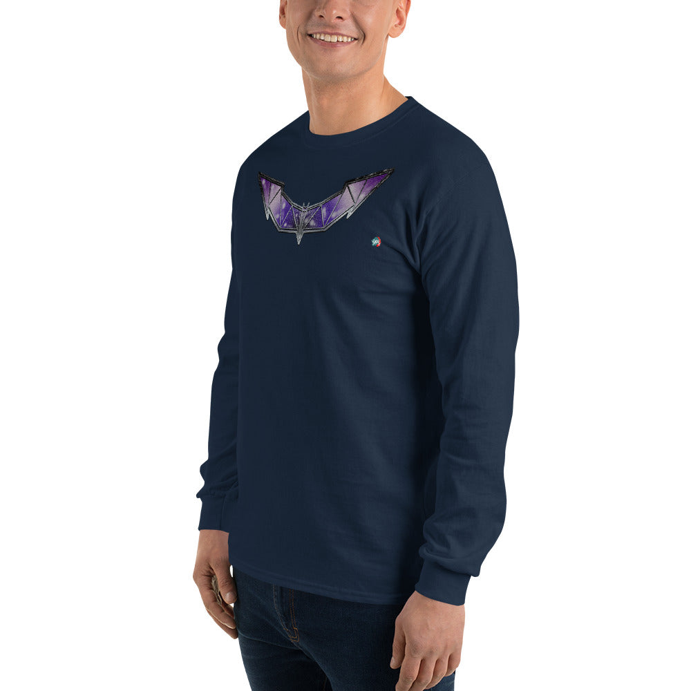 Bat Doodle Metal Series: Kyanite Long Sleeve Shirt - 9ja Pop Art Custom T-Shirt/Wearable Art Store