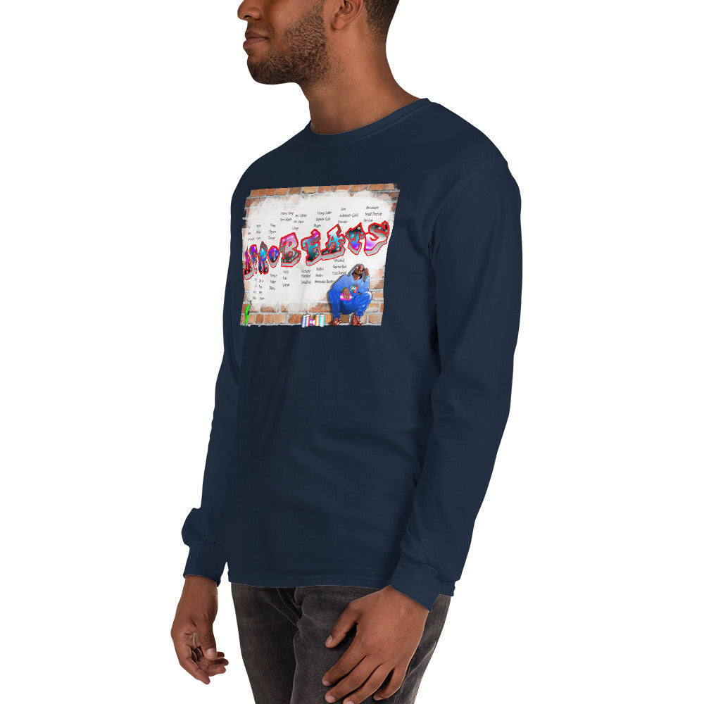 Graffiti Afrobeats Long Sleeve Shirt - 9ja Pop Art Custom T-Shirt/Wearable Art Store