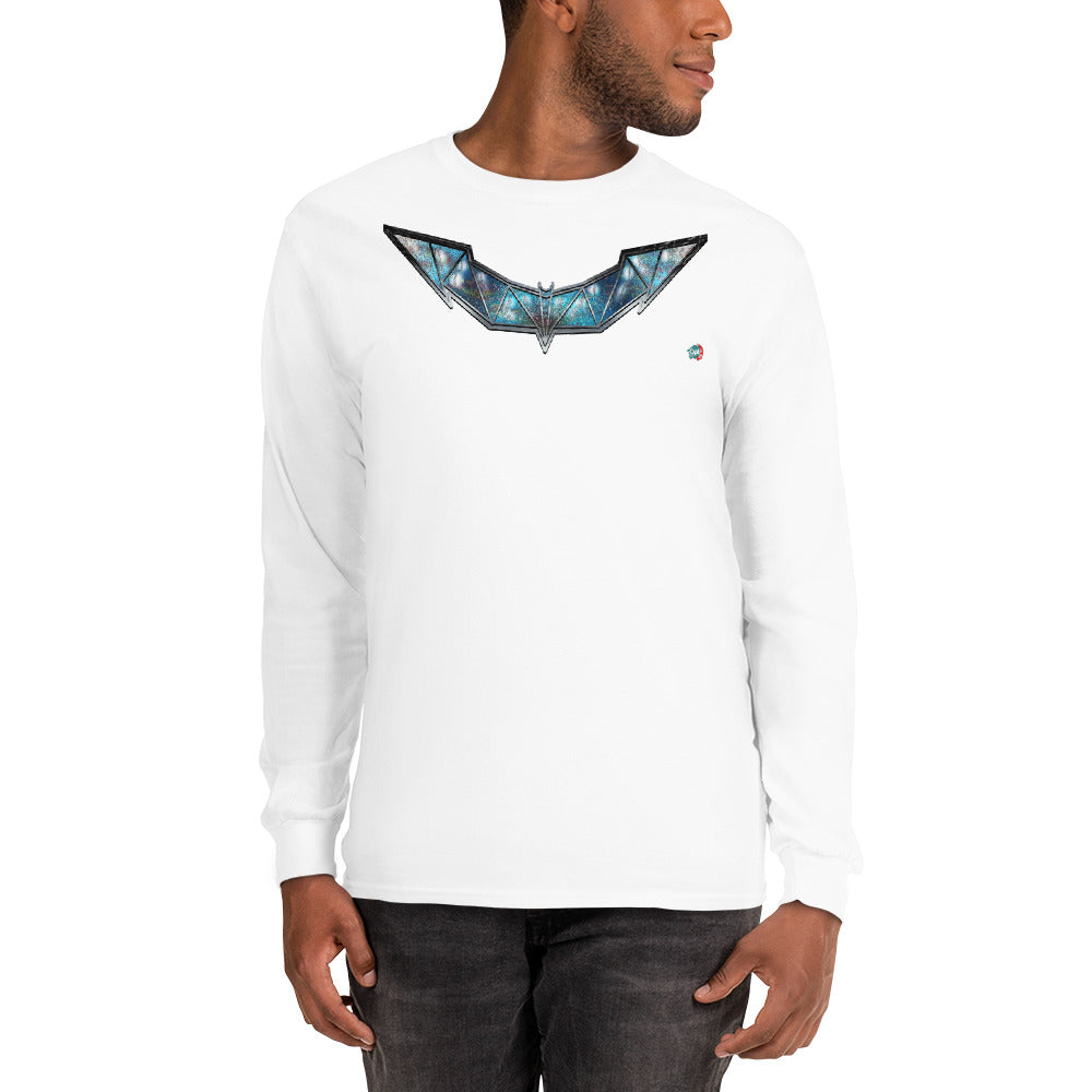 Bat Doodle Metal Series: Azurite Long Sleeve Shirt - 9ja Pop Art Custom T-Shirt/Wearable Art Store