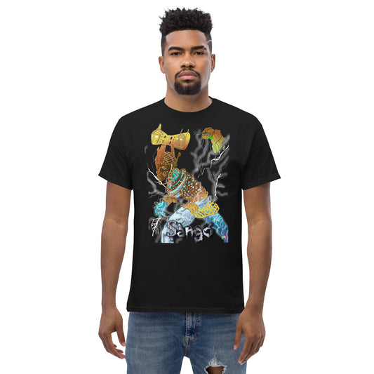 Men's Afrikkan Pantheon (African Gods) Ṣàngó graphic t-shirt (Shango)