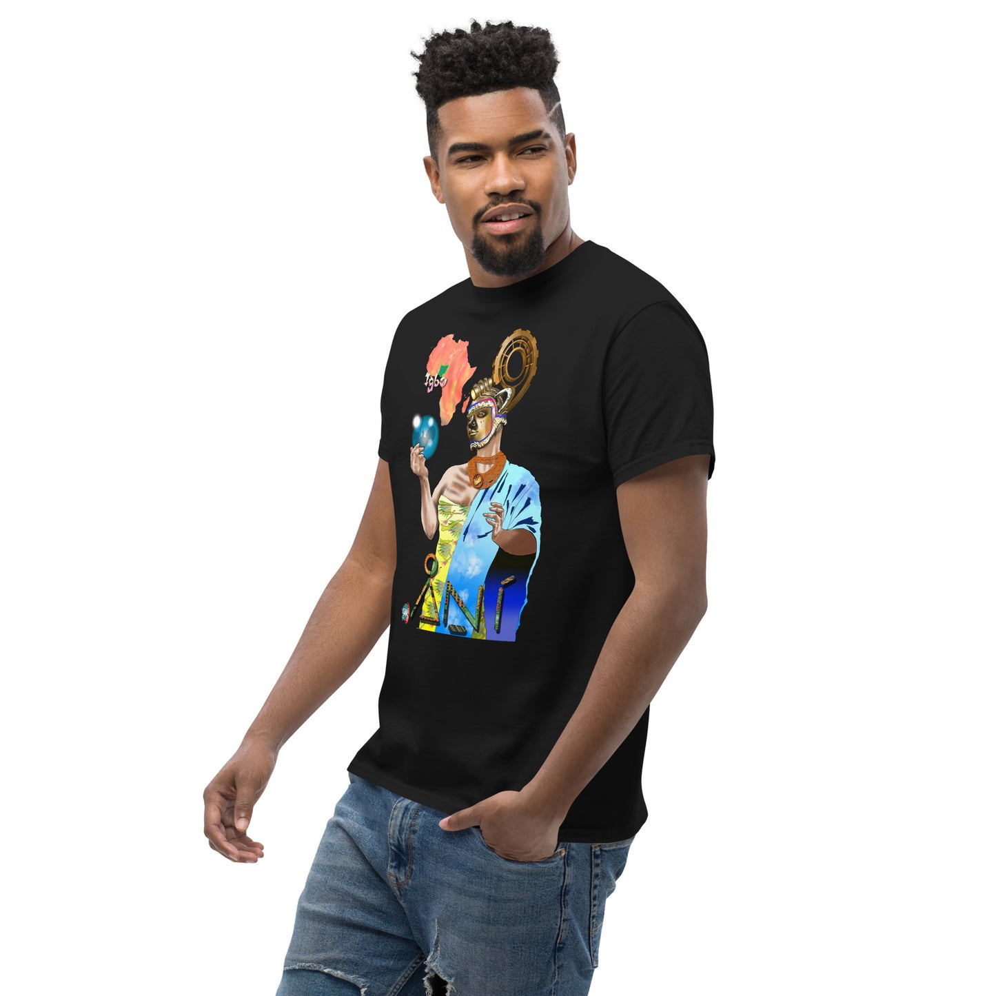 Men's Afrikkan Pantheon (African Gods) Ani graphic t-shirt