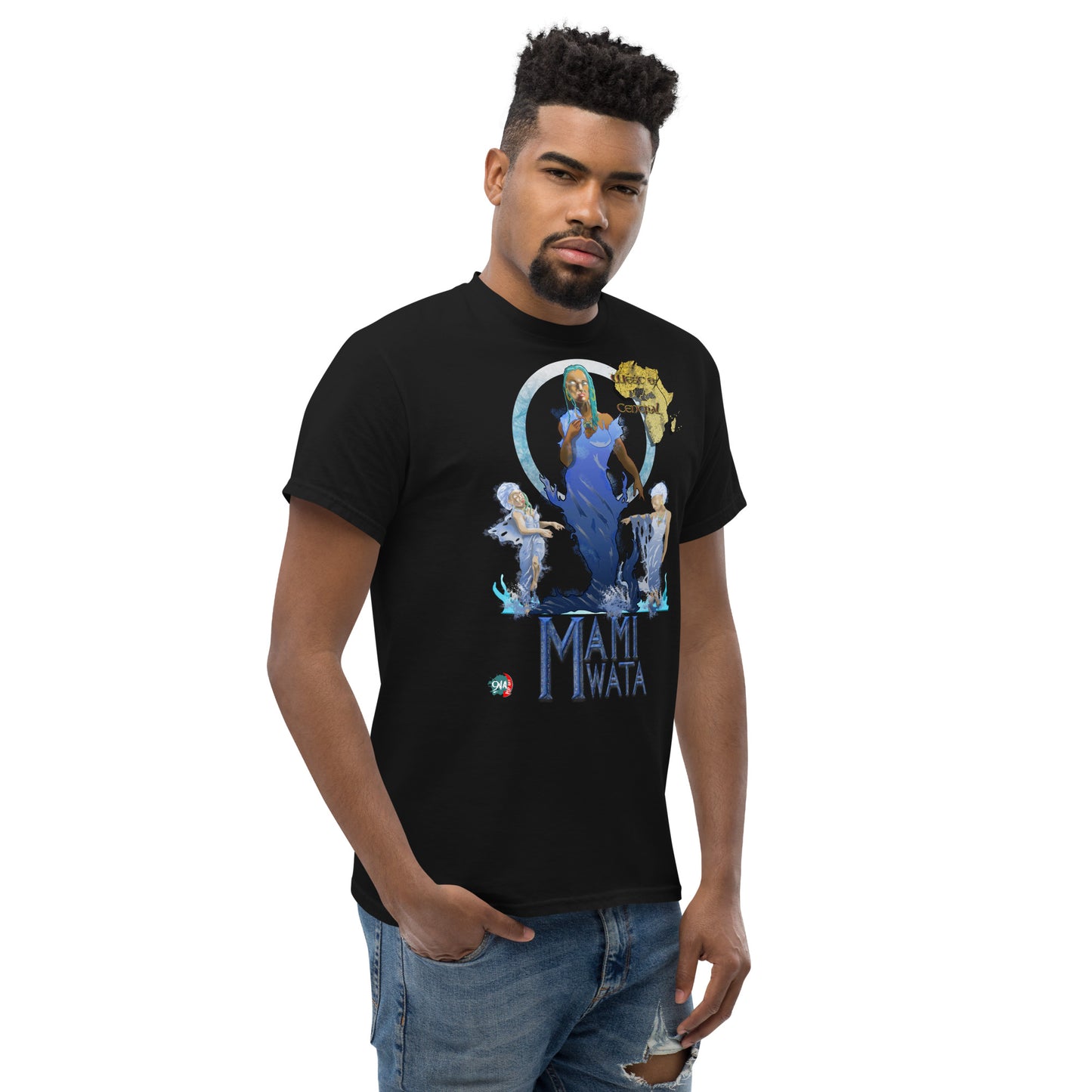 Men's Afrikkan Pantheon (African Gods) Mami Wata graphic t-shirt