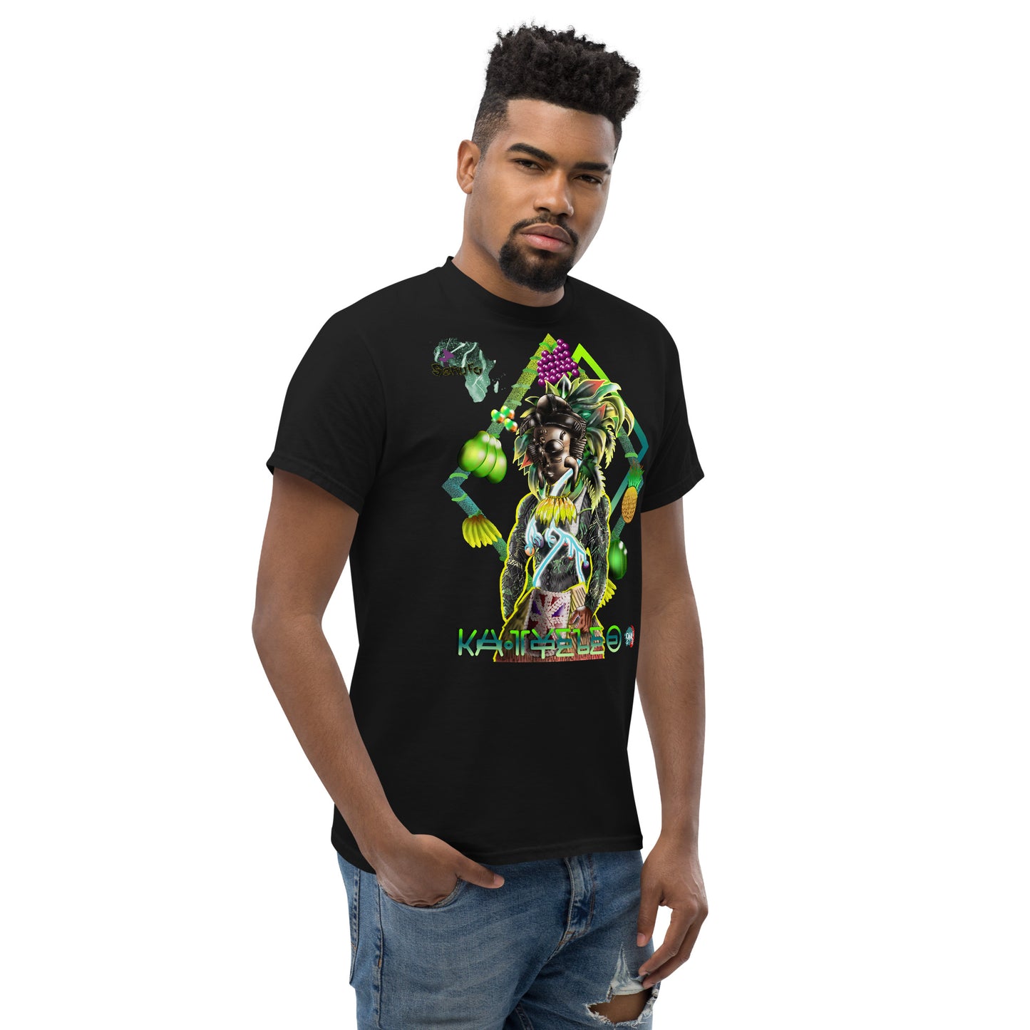 Men's Afrikkan Pantheon (African Gods) Ka Tyeleo graphic t-shirt