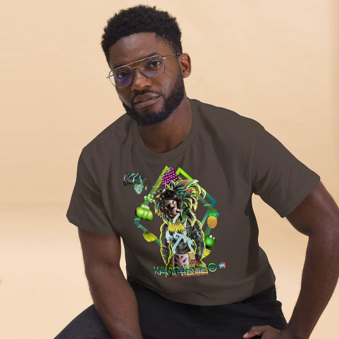 Men's Afrikkan Pantheon (African Gods) Ka Tyeleo graphic t-shirt