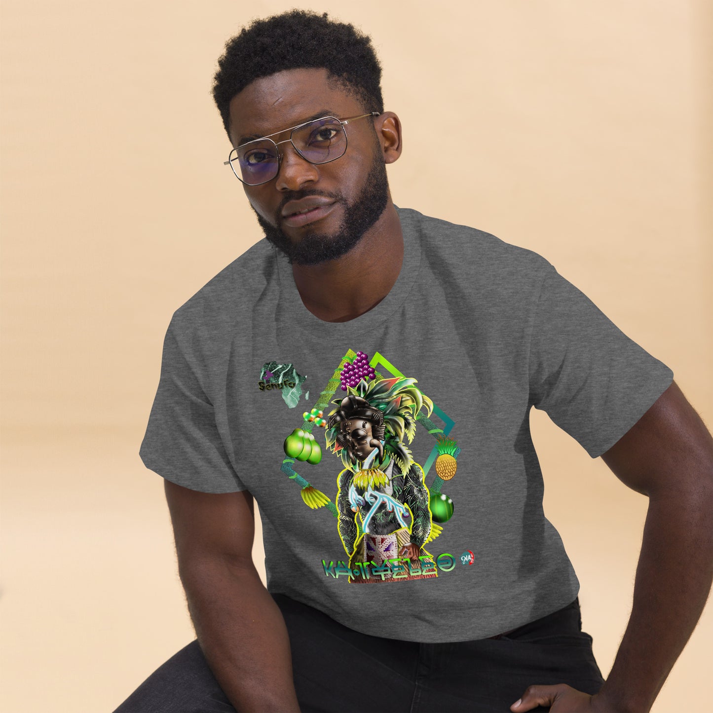 Men's Afrikkan Pantheon (African Gods) Ka Tyeleo graphic t-shirt