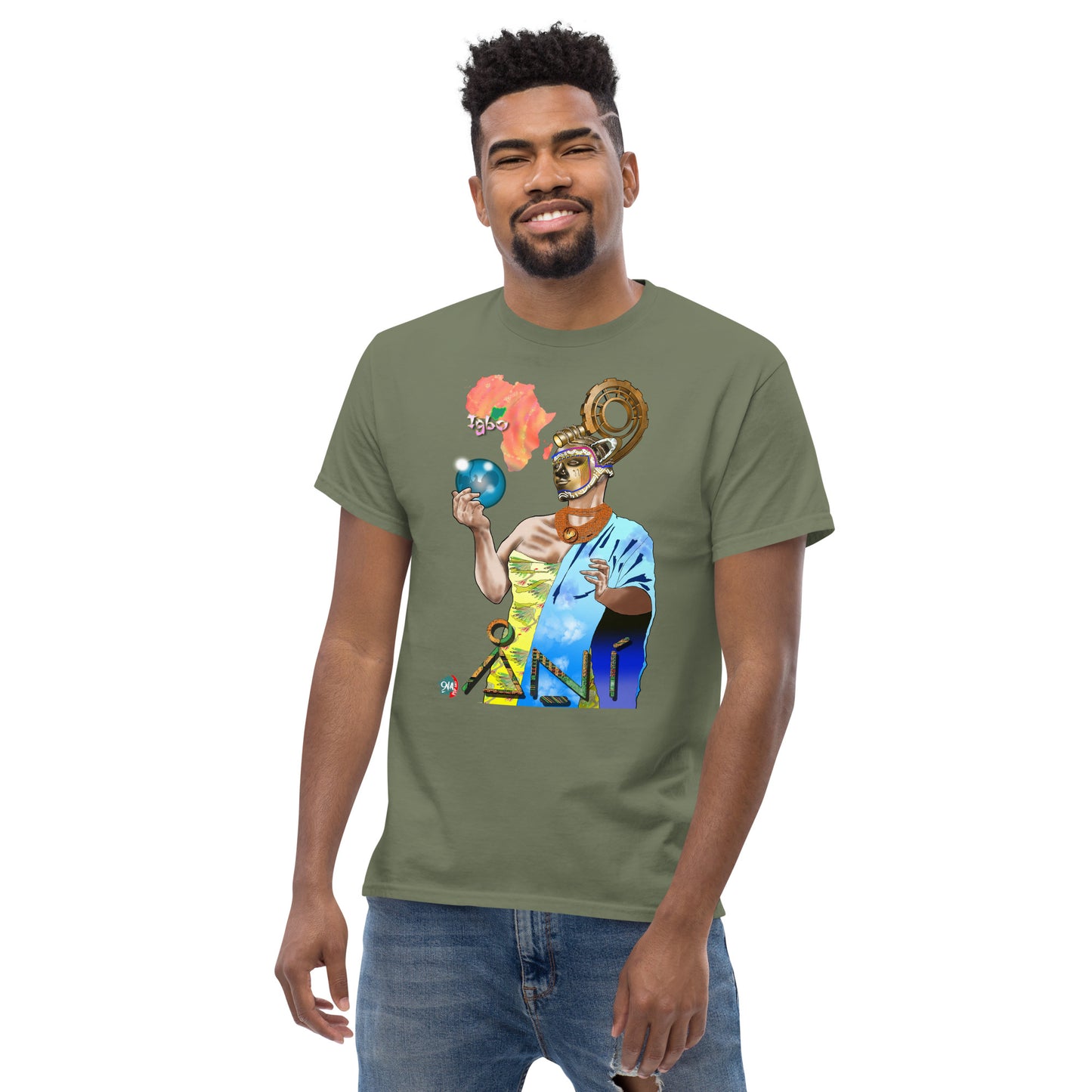 Men's Afrikkan Pantheon (African Gods) Ani graphic t-shirt