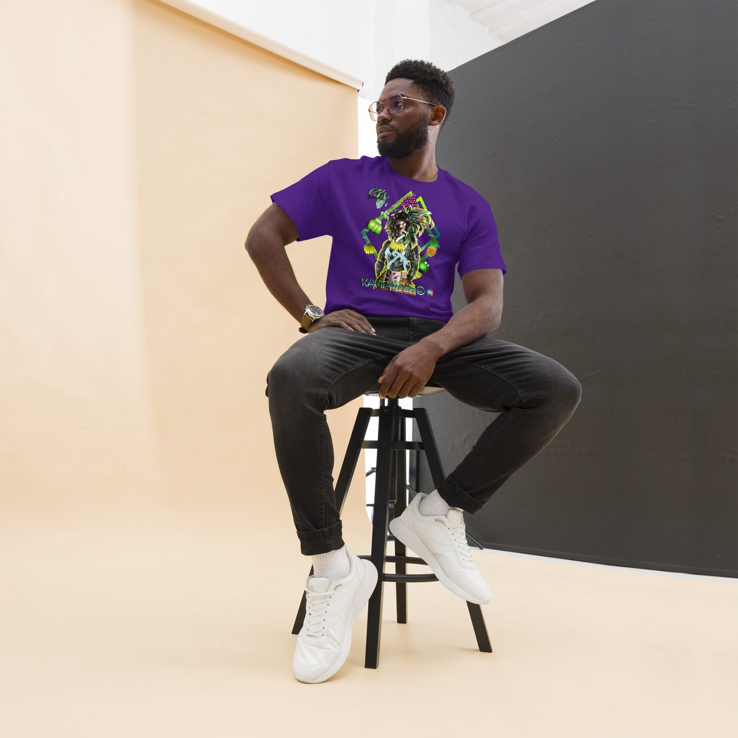 Men's Afrikkan Pantheon (African Gods) Ka Tyeleo graphic t-shirt