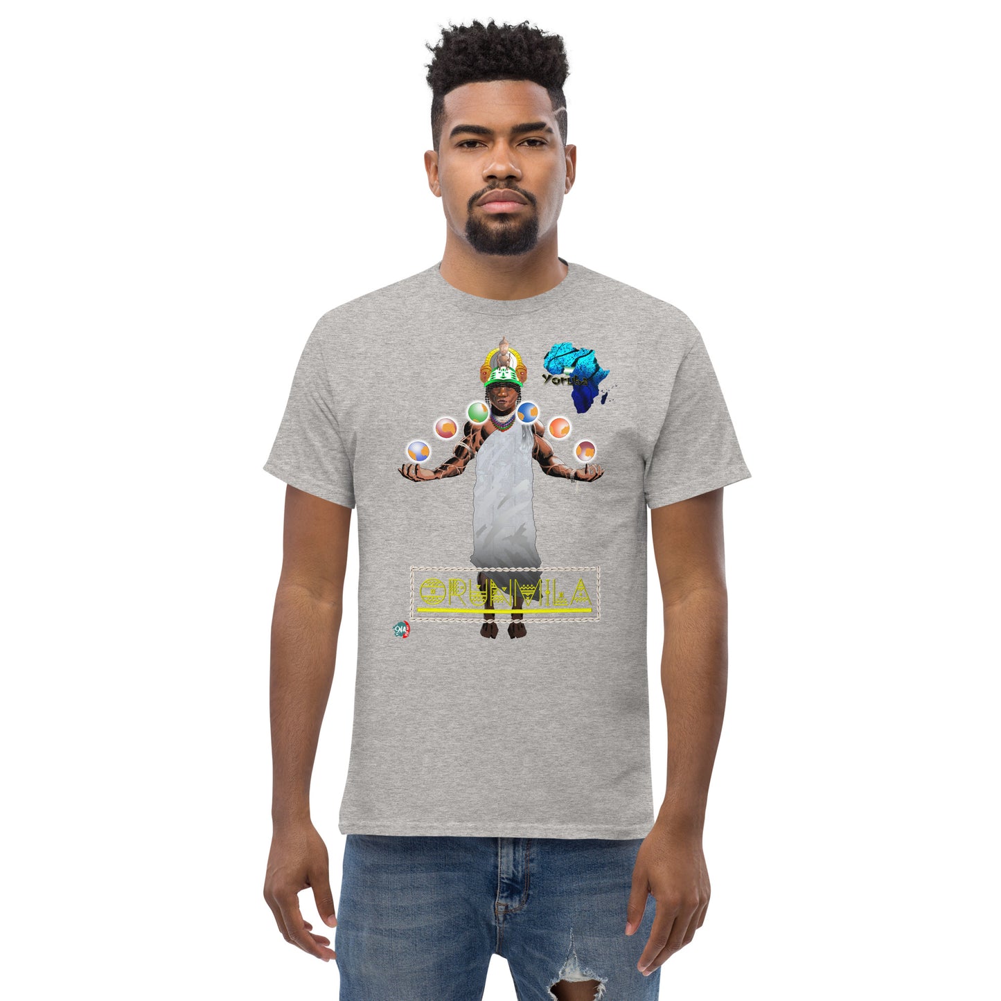 Men's Afrikkan Pantheon (African Gods) Orunmila graphic t-shirt