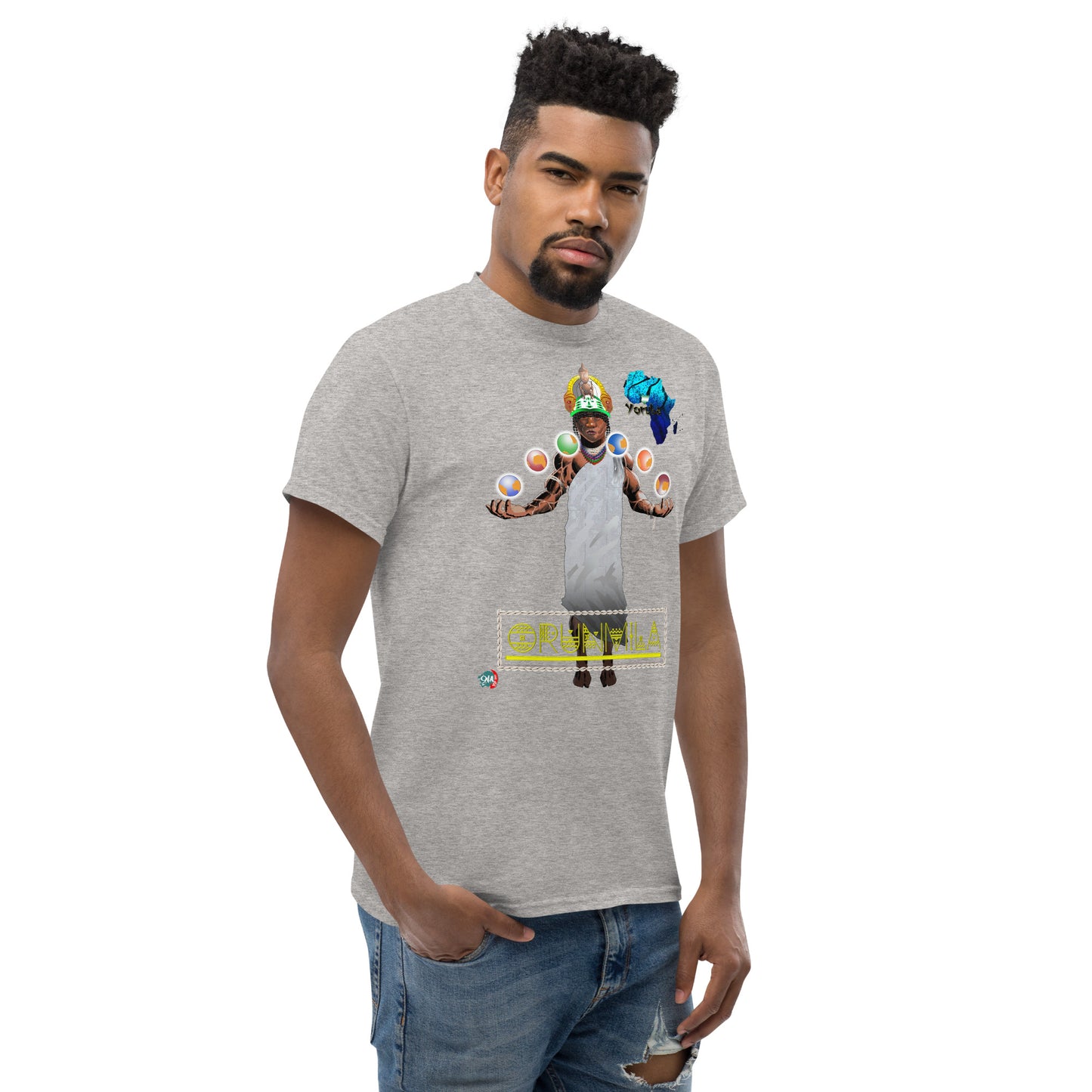 Men's Afrikkan Pantheon (African Gods) Orunmila graphic t-shirt