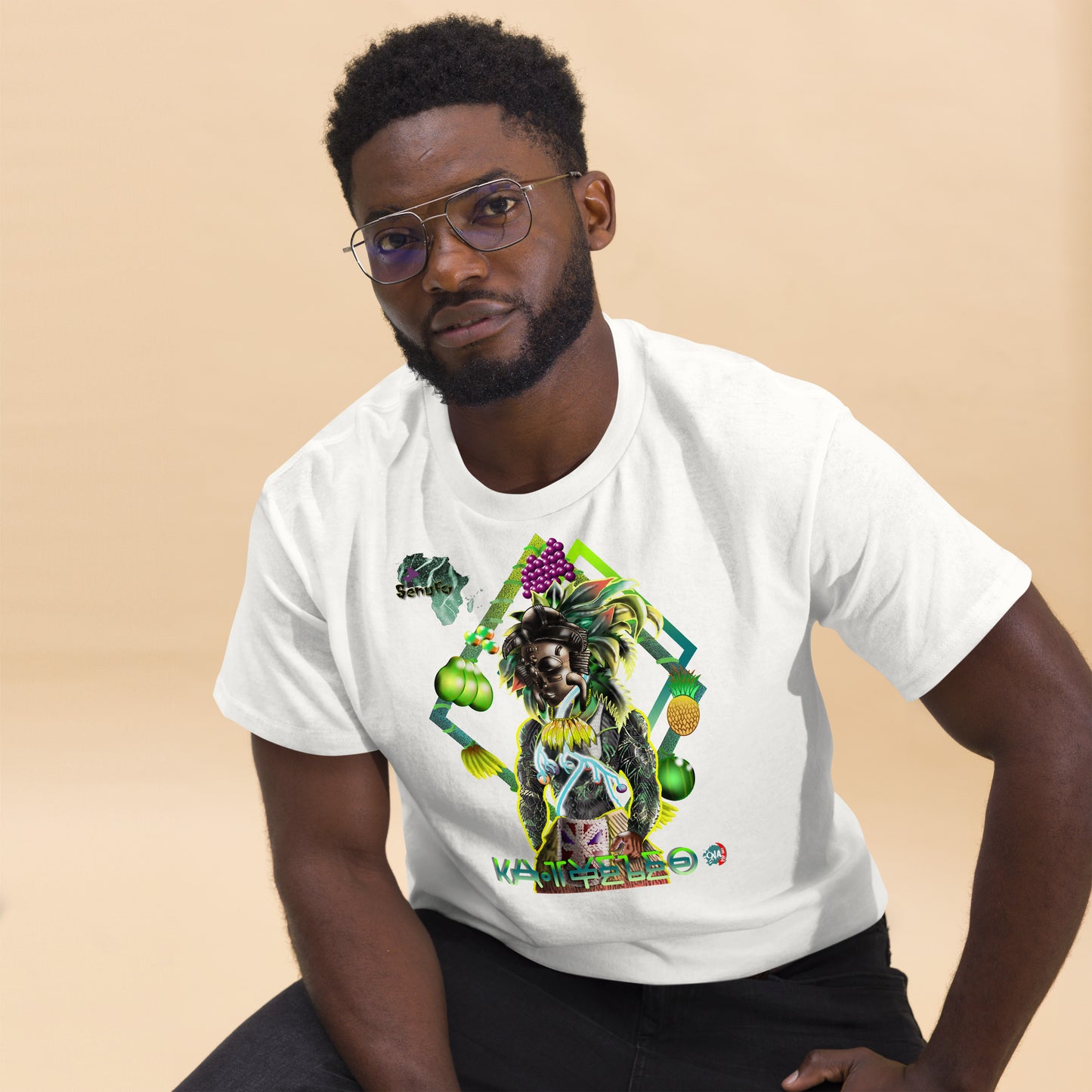 Men's Afrikkan Pantheon (African Gods) Ka Tyeleo graphic t-shirt