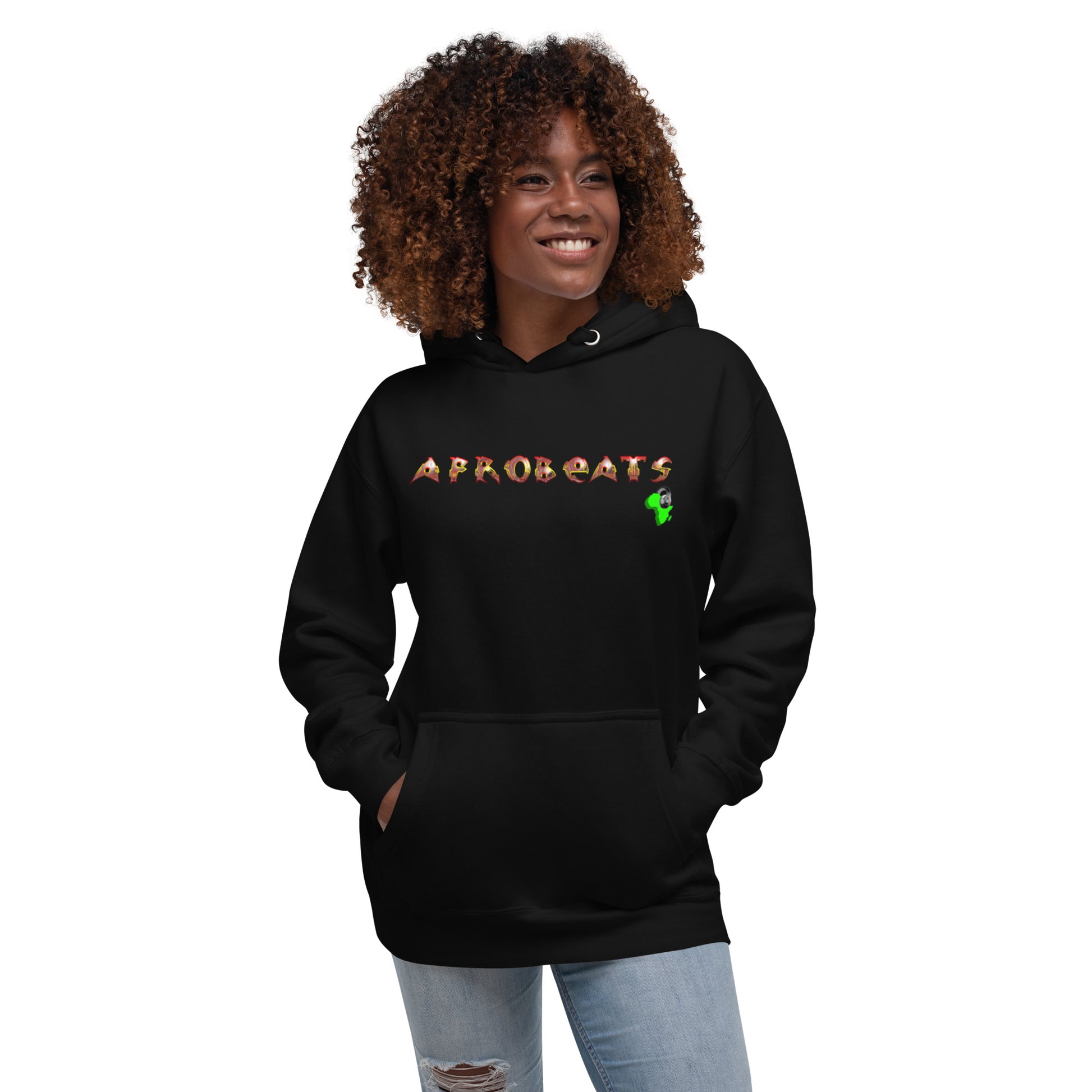 Unisex Hoodie Ruby Gem Afrobeats design - 9ja Pop Art Custom T-Shirt/Wearable Art Store