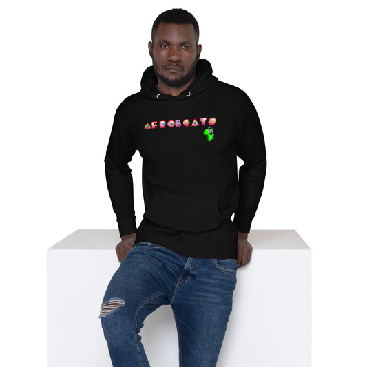 Unisex Hoodie Magenta Deco Afrobeats design - 9ja Pop Art Custom T-Shirt/Wearable Art Store