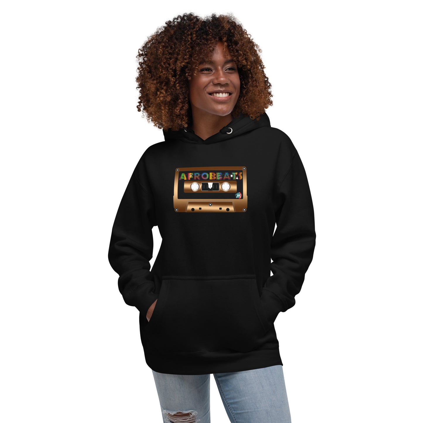 Unisex Hoodie Afrobeats cassette design - 9ja Pop Art Custom T-Shirt/Wearable Art Store