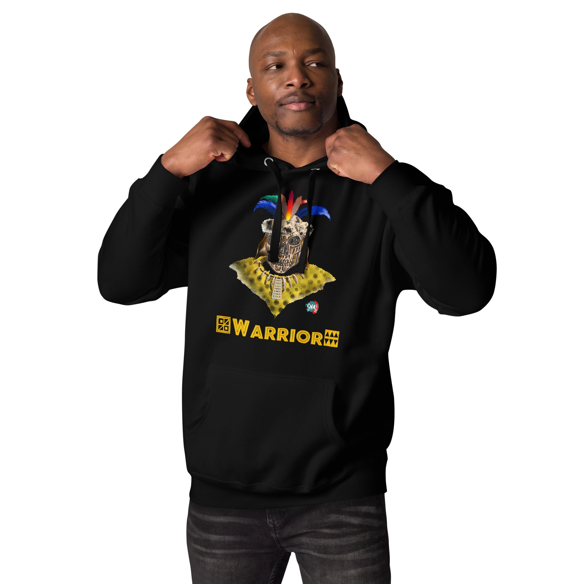 Unisex Hoodie warrior:  Zulu - 9ja Pop Art Custom T-Shirt/Wearable Art Store