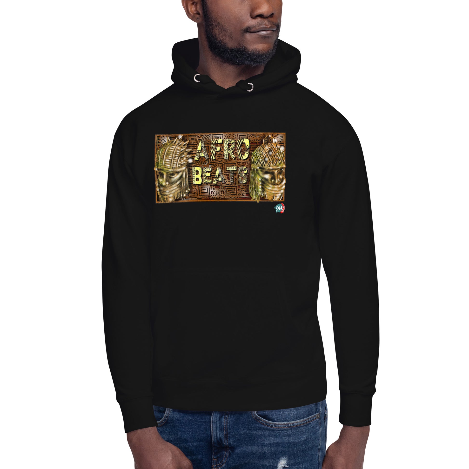 Unisex Hoodie Yoruba Bronze Afrobeats design - 9ja Pop Art Custom T-Shirt/Wearable Art Store