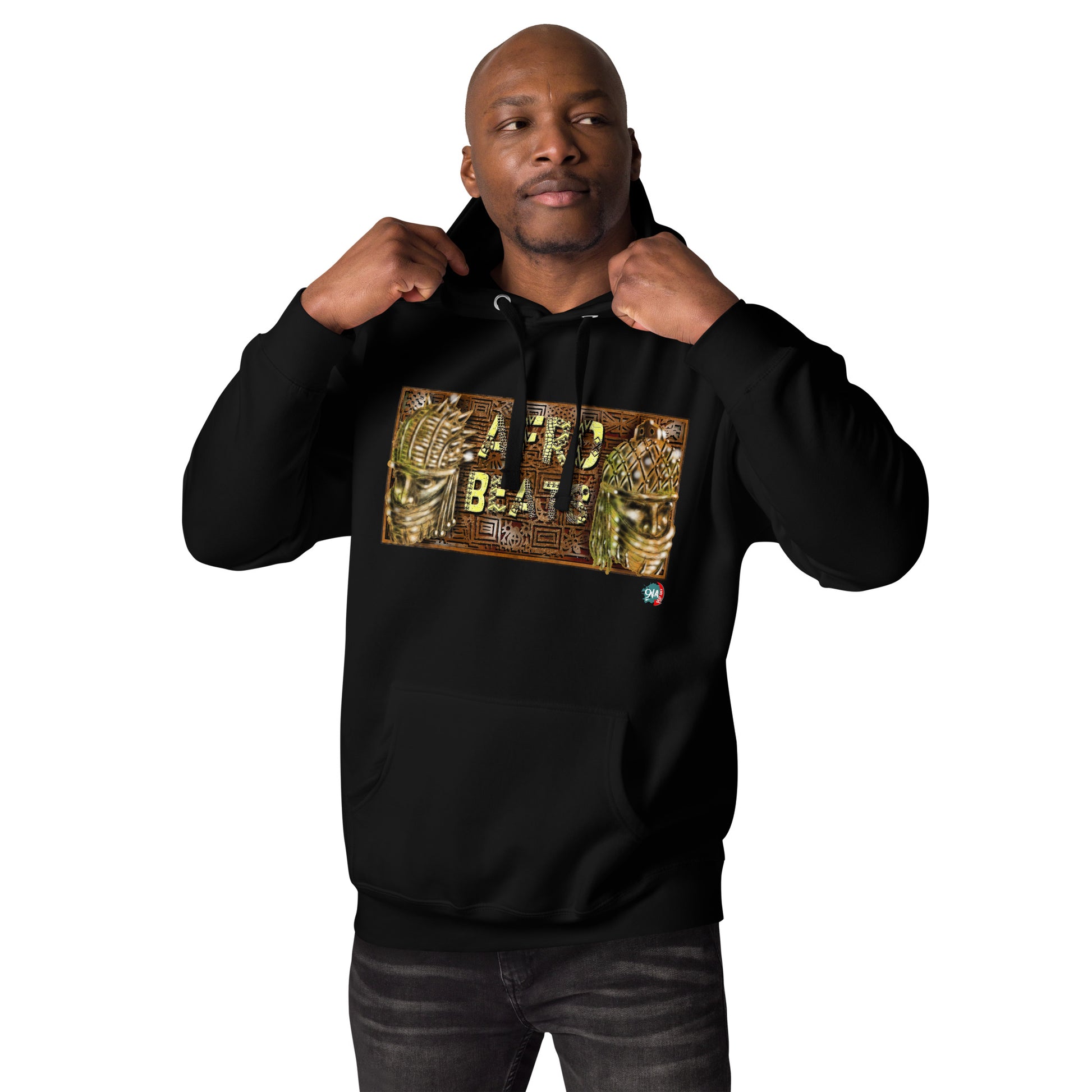 Unisex Hoodie Yoruba Bronze Afrobeats design - 9ja Pop Art Custom T-Shirt/Wearable Art Store