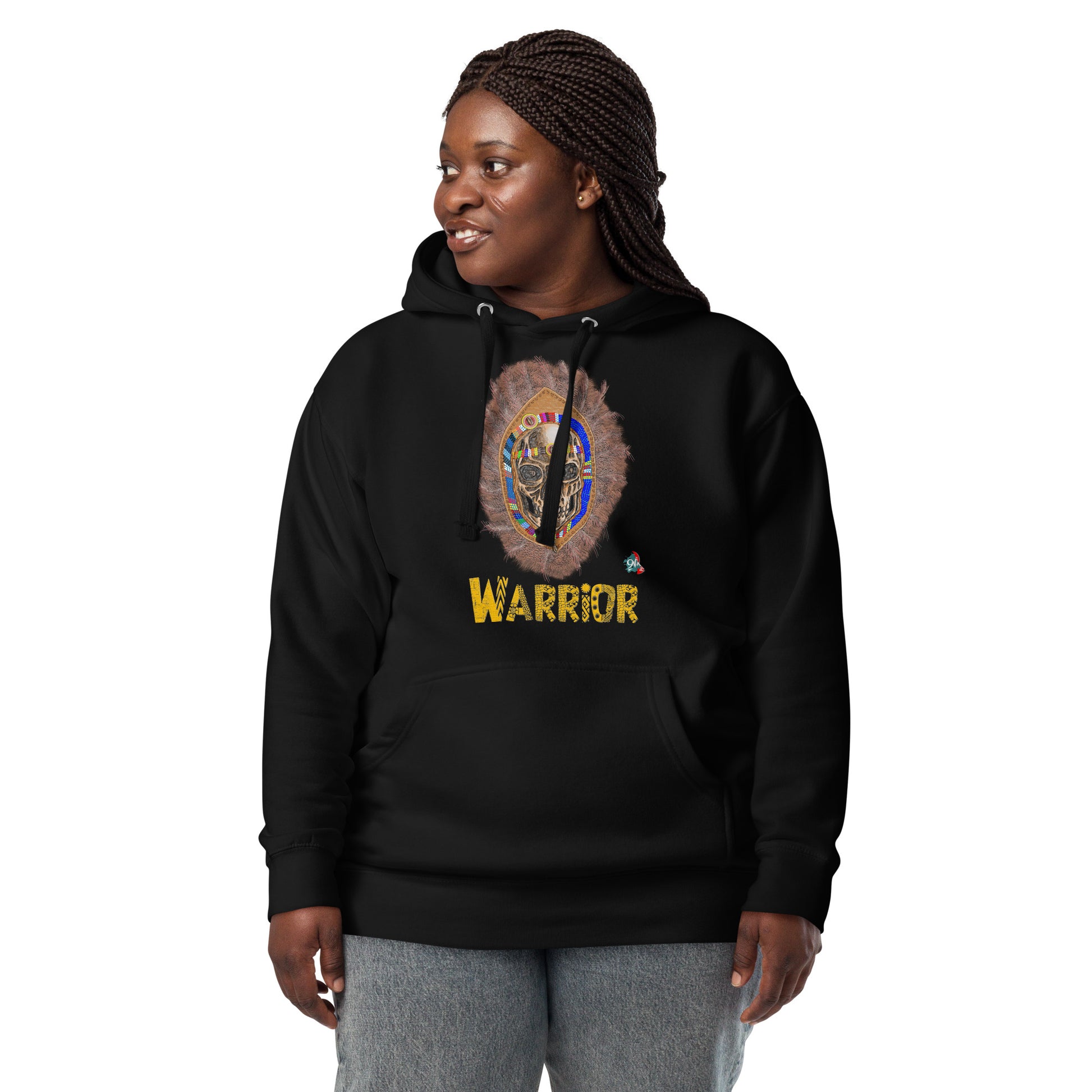 Unisex Hoodie warrior:  Maasai - 9ja Pop Art Custom T-Shirt/Wearable Art Store