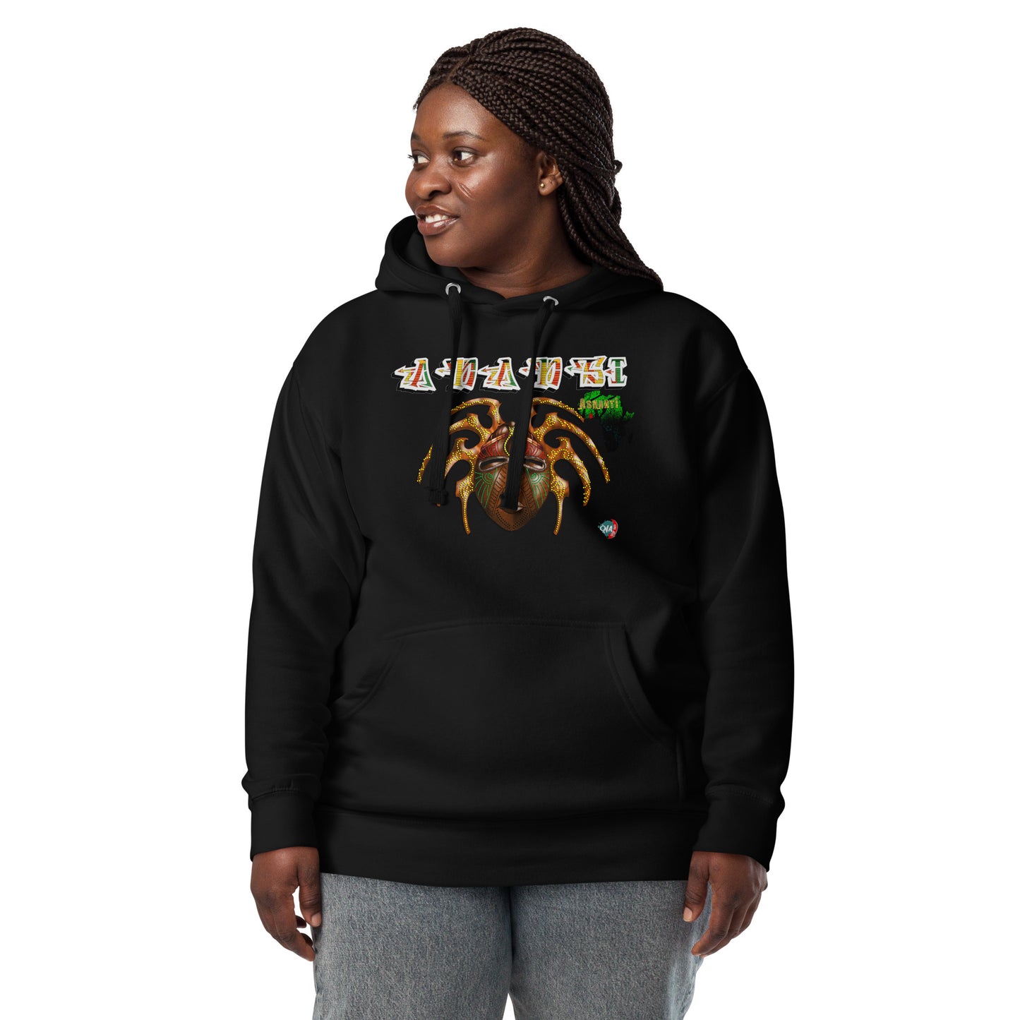 Unisex Hoodie Afrikkan Pantheon Anansi - 9ja Pop Art Custom T-Shirt/Wearable Art Store