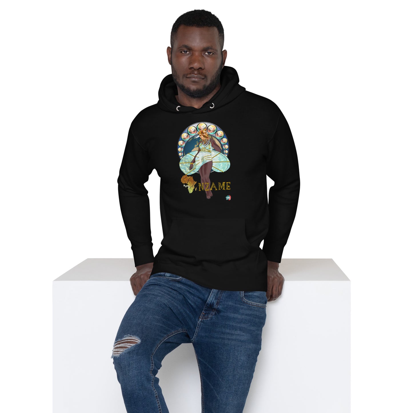 Unisex graphic Hoodie Afrikkan Pantheon (African Gods) Nzame