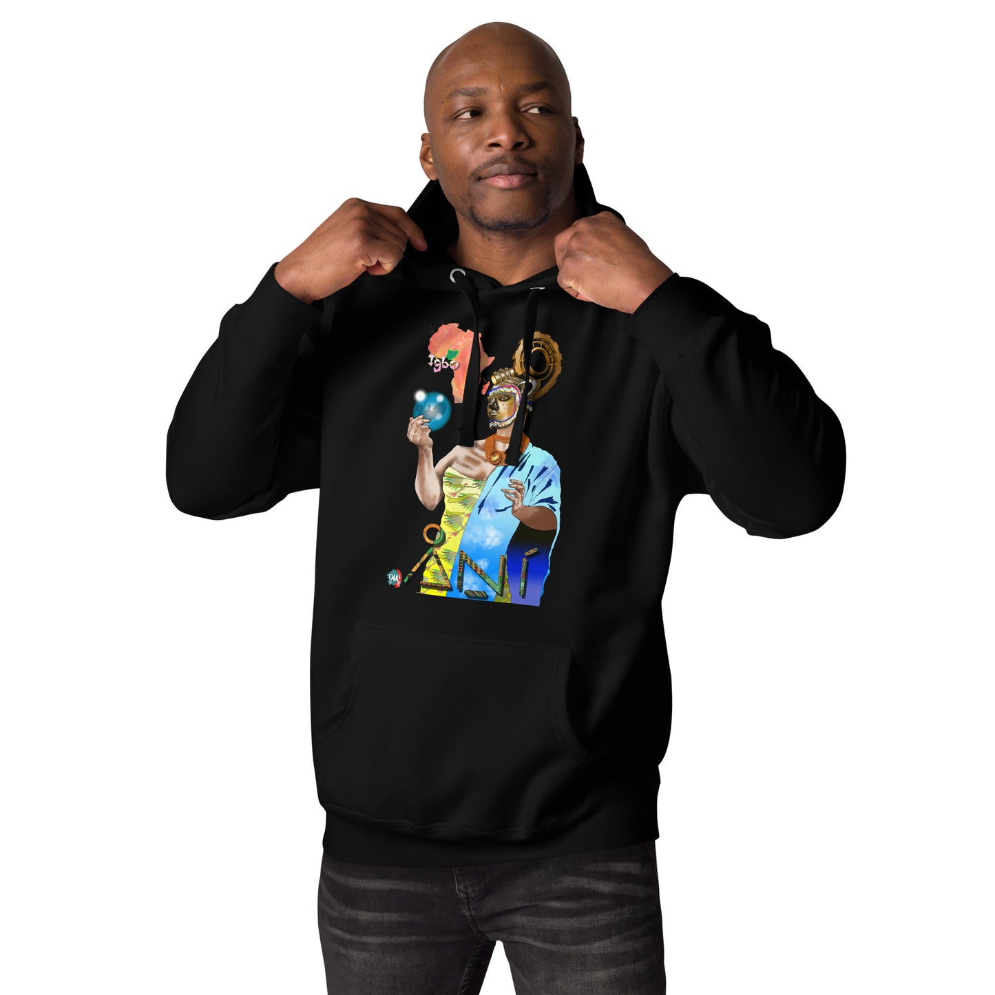 Unisex graphic Hoodie Afrikkan Pantheon (African Gods) Ani