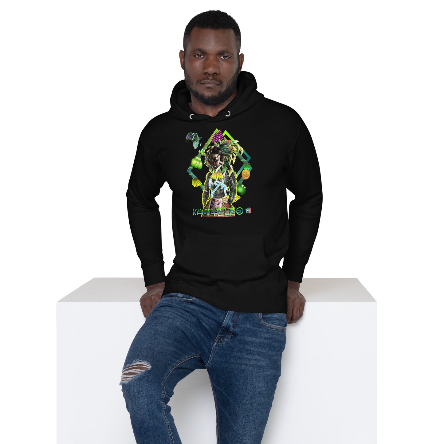 Unisex graphic Hoodie Afrikkan Pantheon (African Gods) Ka Tyeleo