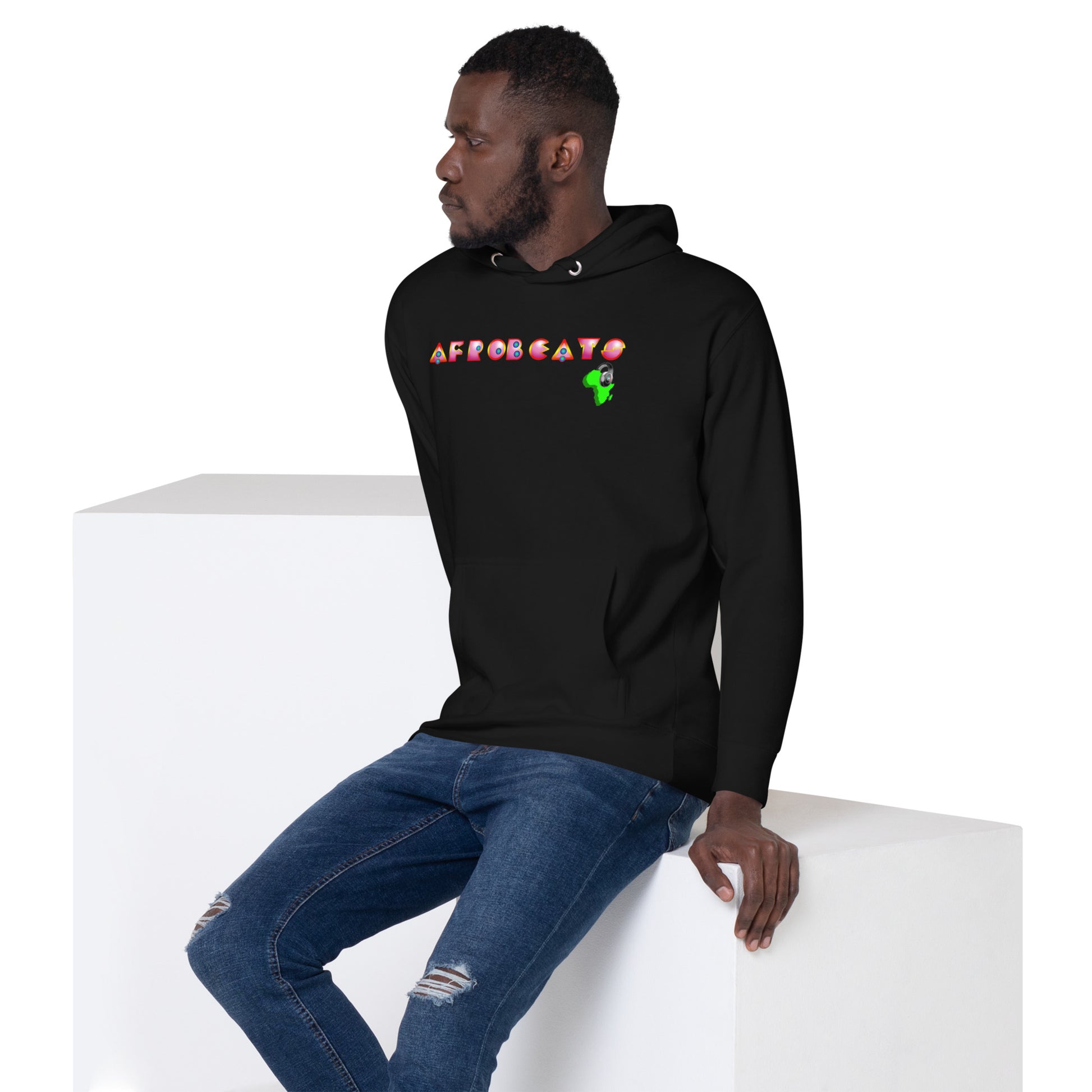 Unisex Hoodie Magenta Deco Afrobeats design - 9ja Pop Art Custom T-Shirt/Wearable Art Store