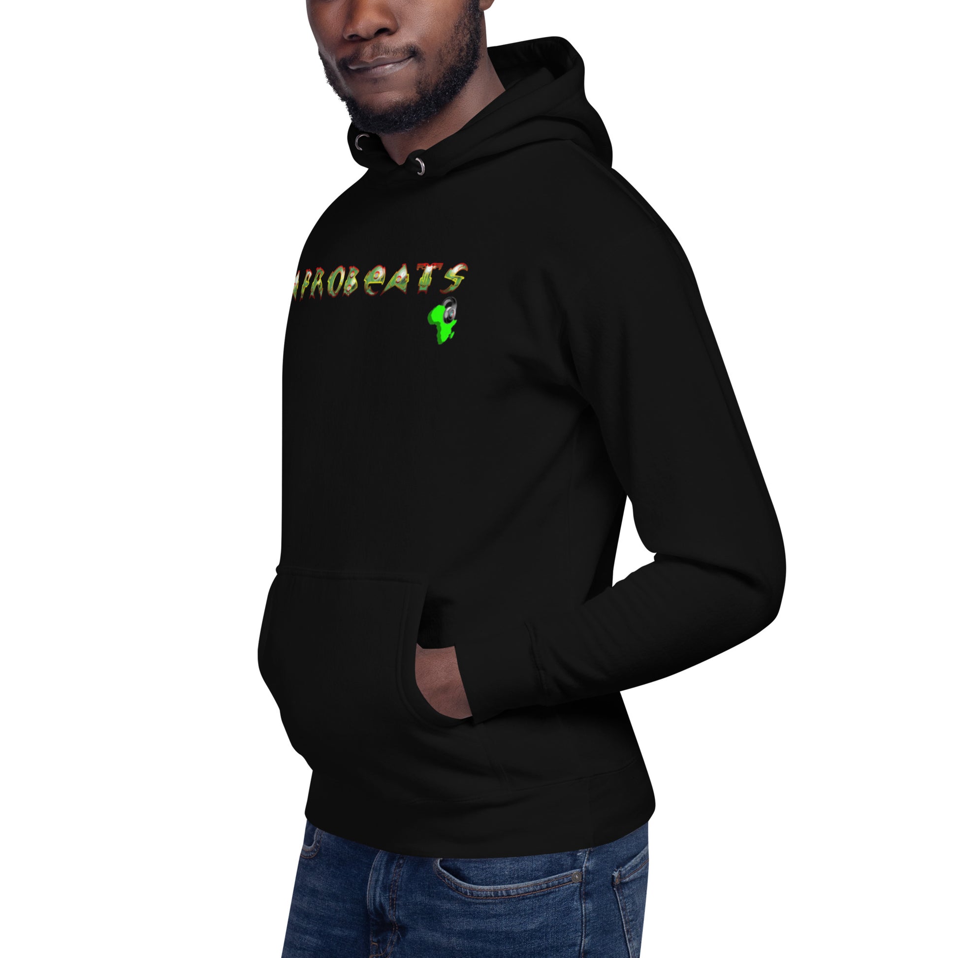 Unisex Hoodie Ebony Afrobeats design - 9ja Pop Art Custom T-Shirt/Wearable Art Store