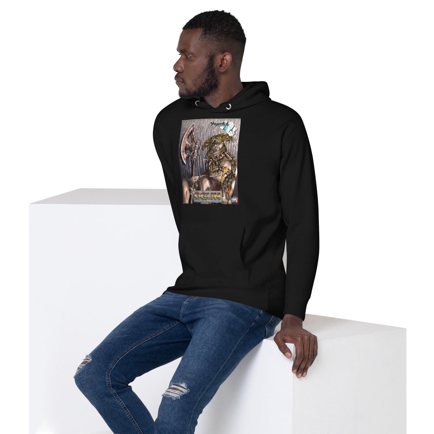 Unisex Hoodie Afrikkan Pantheon Ogún - 9ja Pop Art Custom T-Shirt/Wearable Art Store