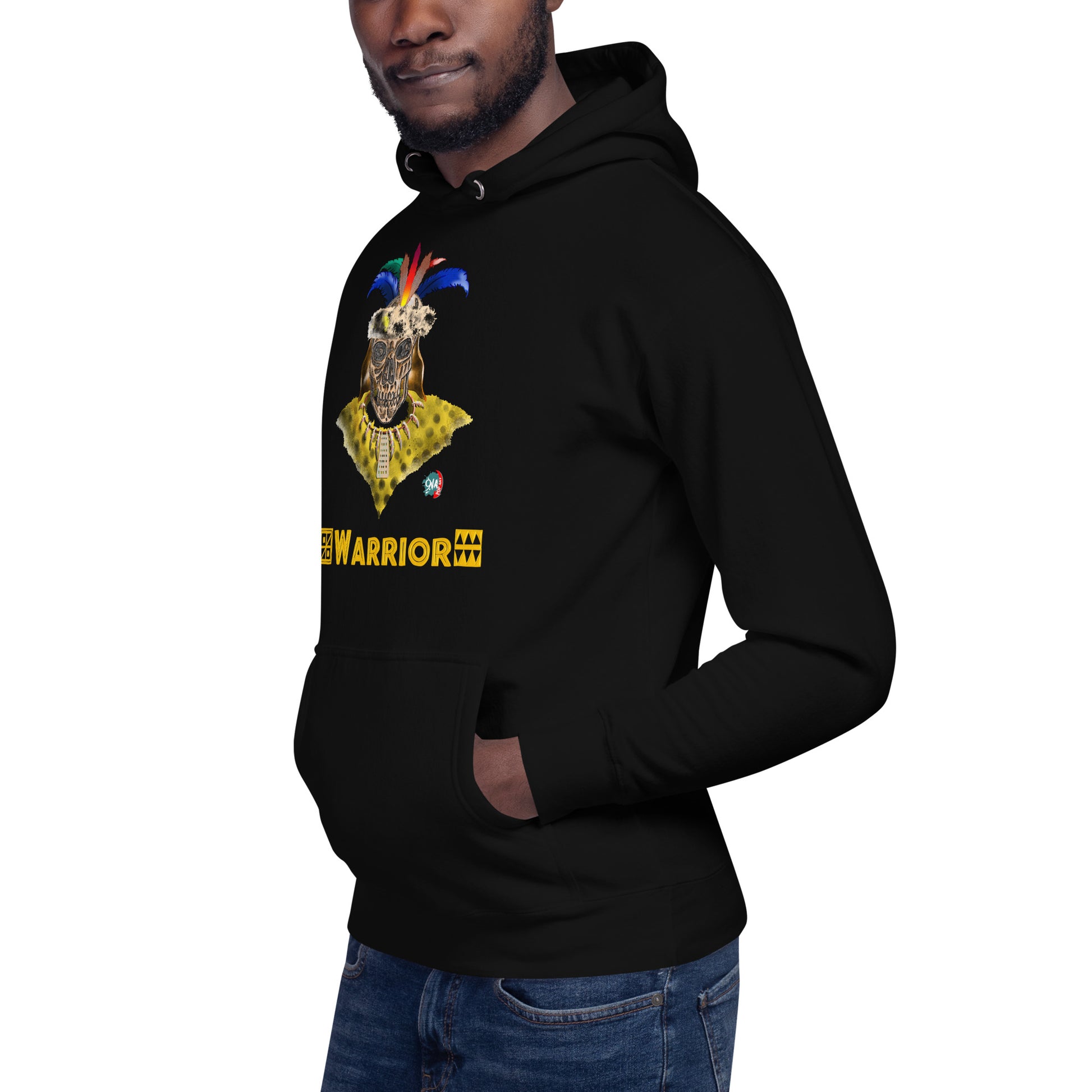 Unisex Hoodie warrior:  Zulu - 9ja Pop Art Custom T-Shirt/Wearable Art Store